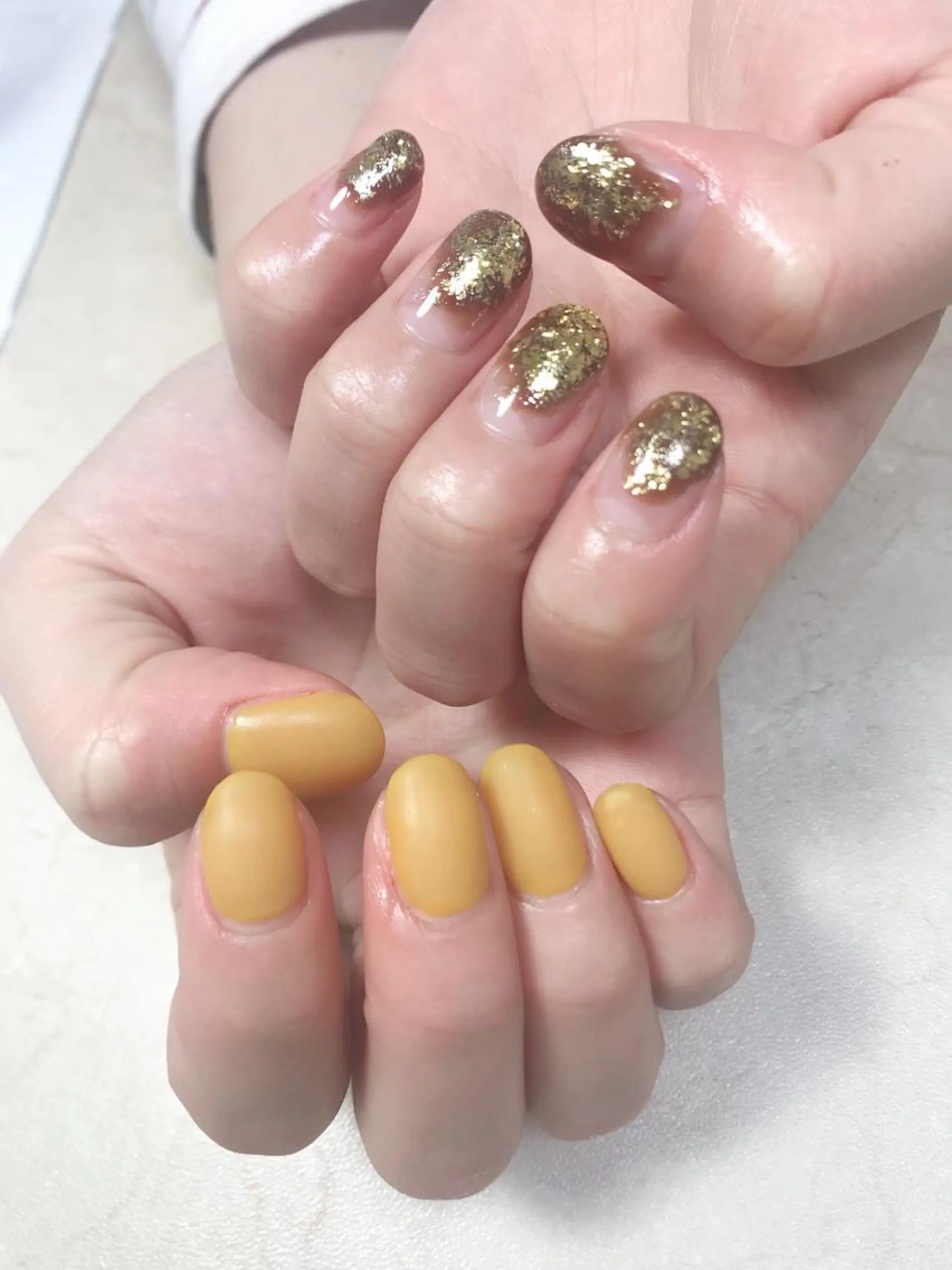 ネイル ニュアンスネイル ハンドネイル mellow mのネイルデザイン
