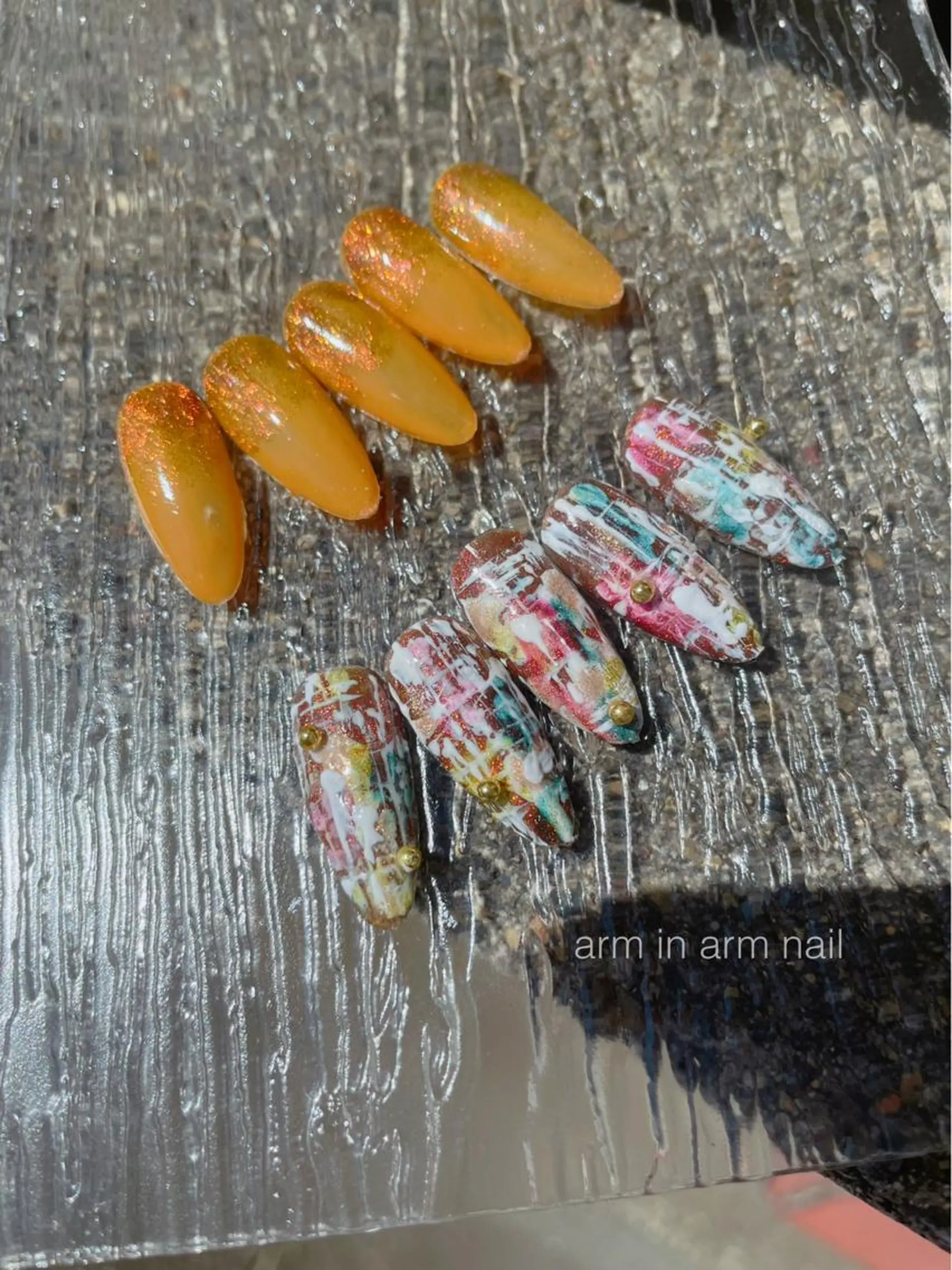 ネイル arm in arm ︎✿Yamamotoのマツエク・マツパデザイン