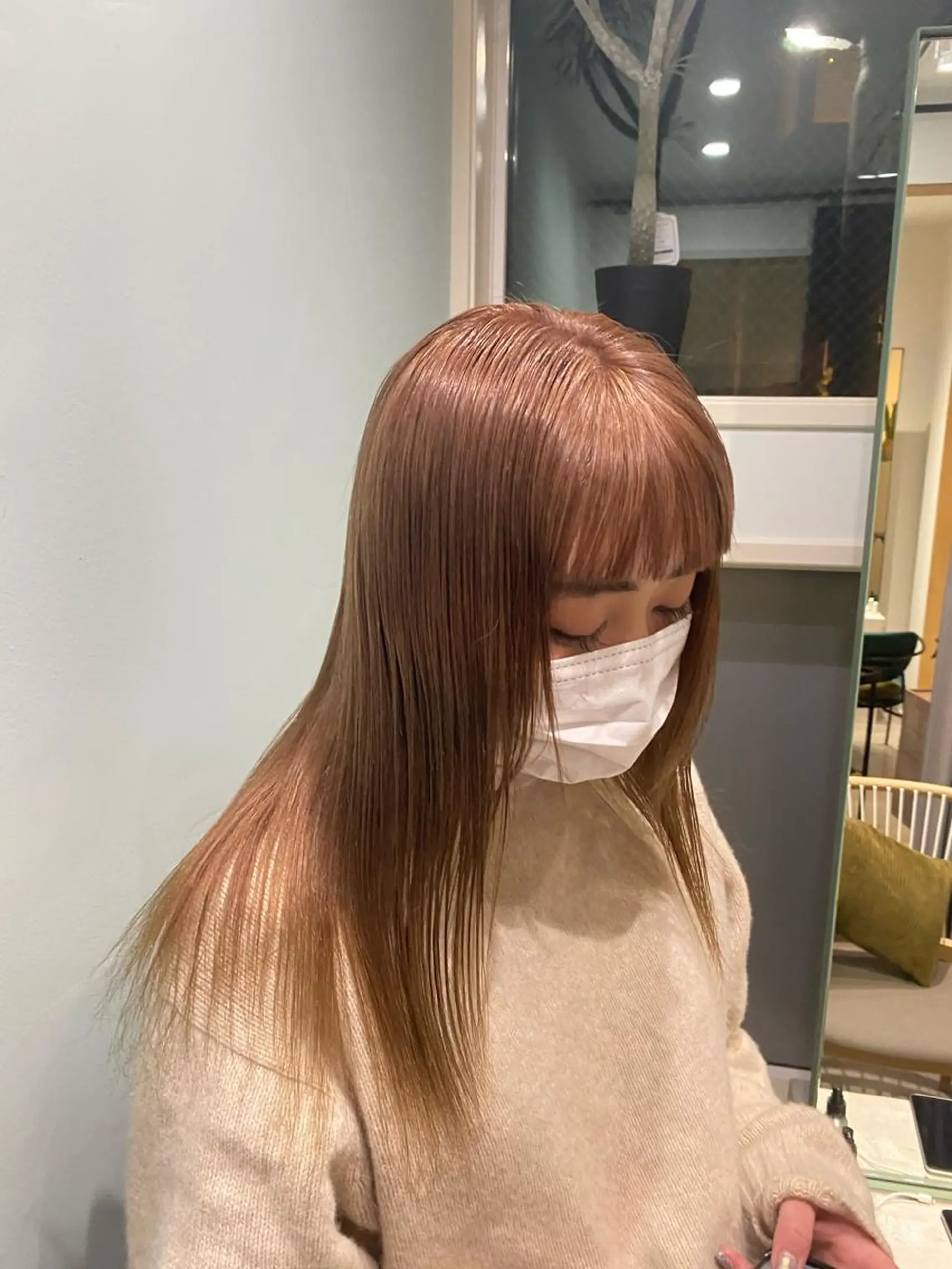 ロング カラー 美髪ストレート 川本雄己のヘアスタイル