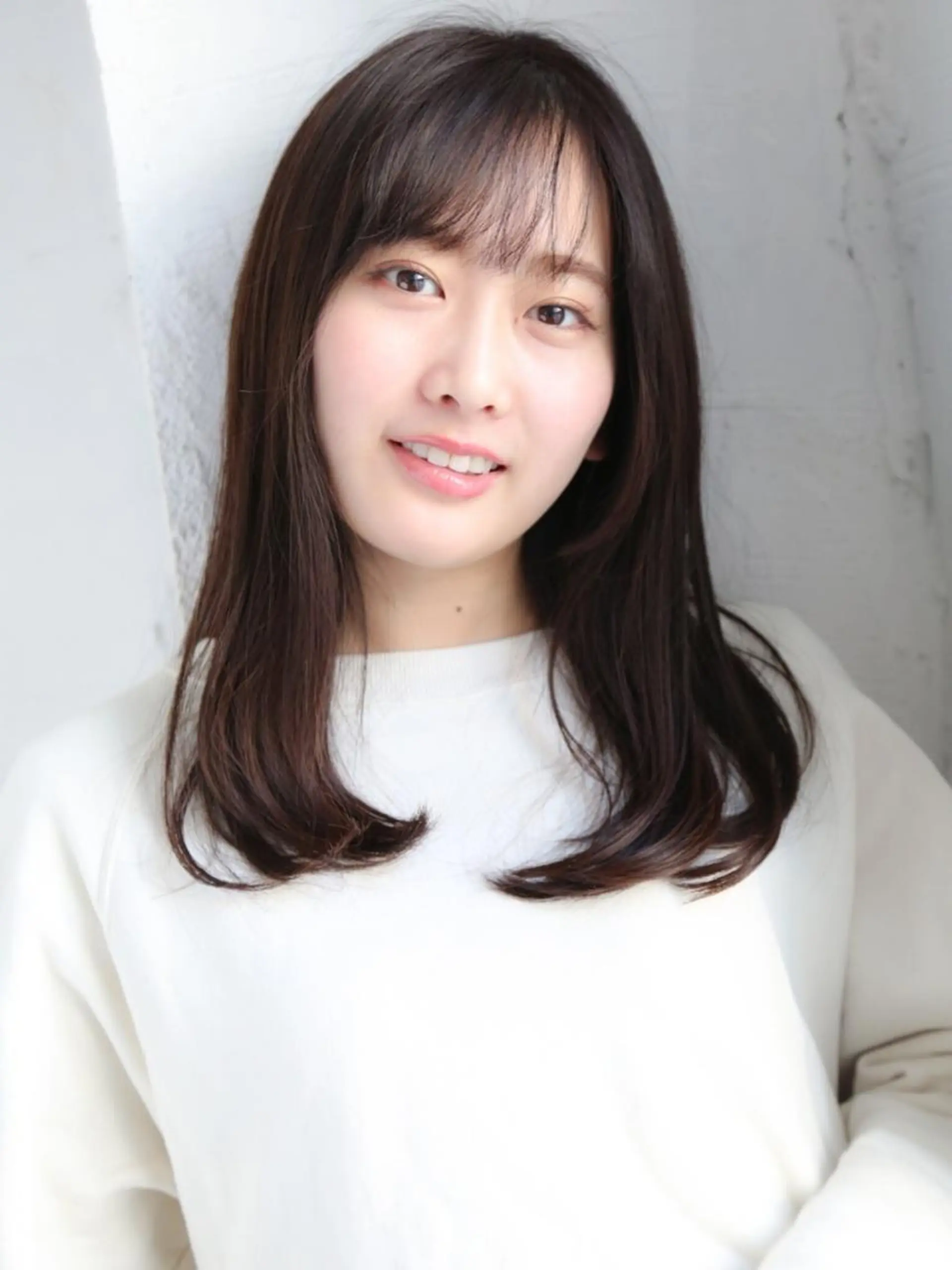 ミディアム カラー パーマ 野崎 ひかりのヘアスタイル