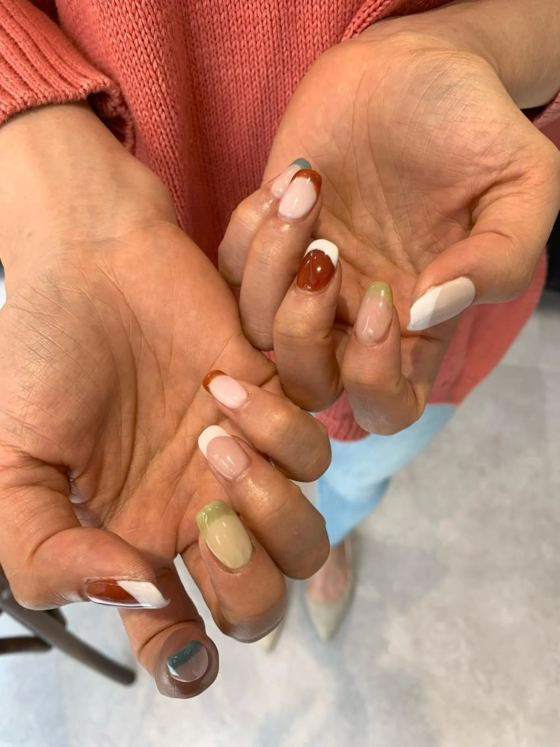 ネイル フレンチネイル マキノ ユイのネイルデザイン