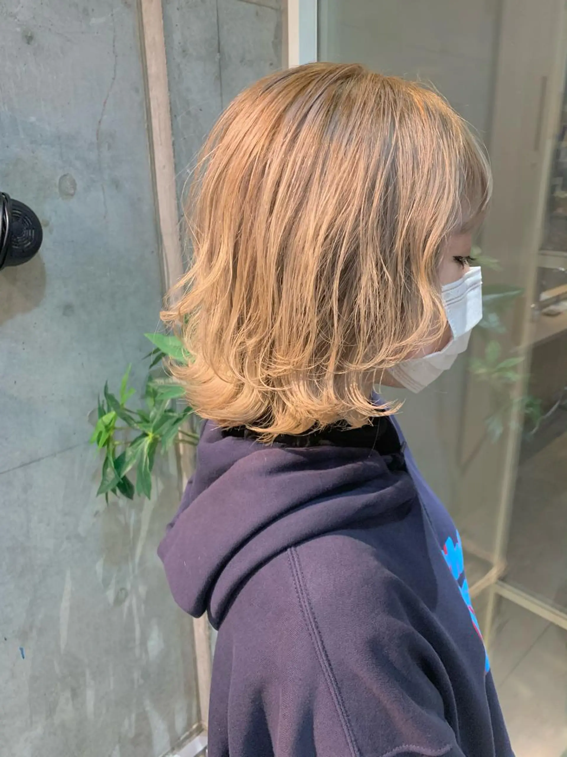 ミディアム ボブ レイヤーカット マンツーマン×半個室 まちだきょうすけのヘアスタイル