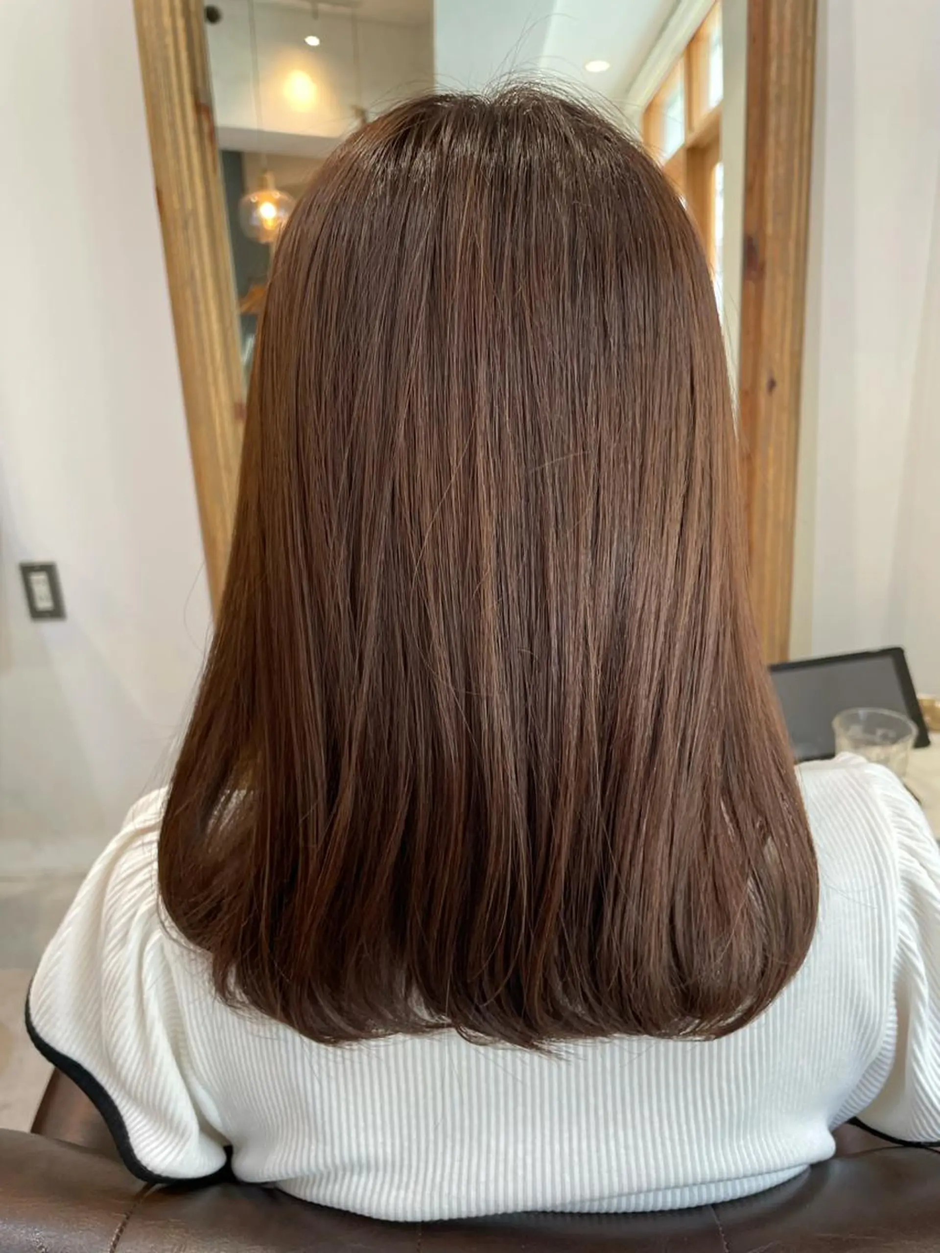 セミロング カラー ヘアアレンジ REONA🪽✨薬院 レイヤーカット🫧のヘアスタイル