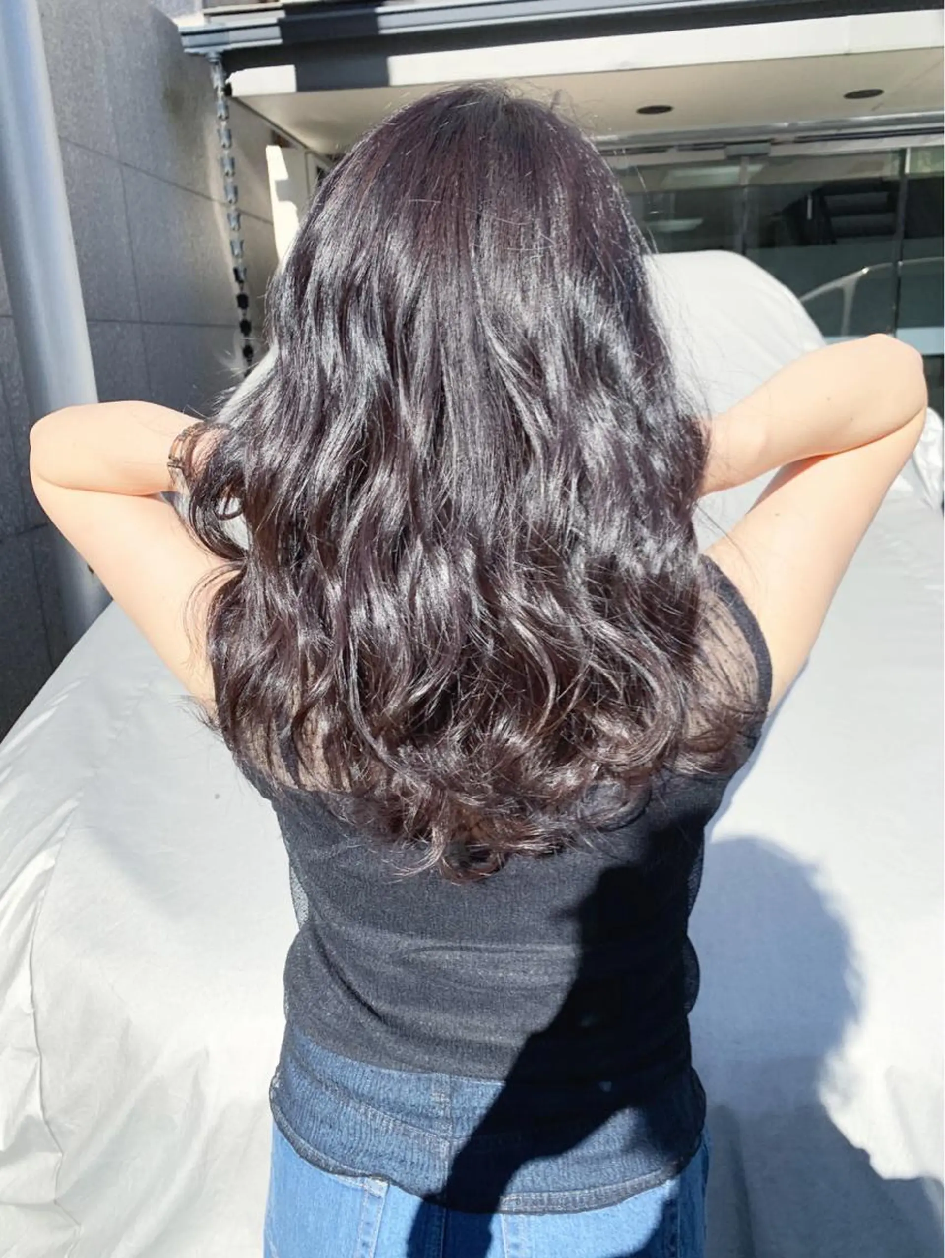 ロング アッシュ カット ヘアカラー H (エイチ) 烏丸御池店のヘアスタイル