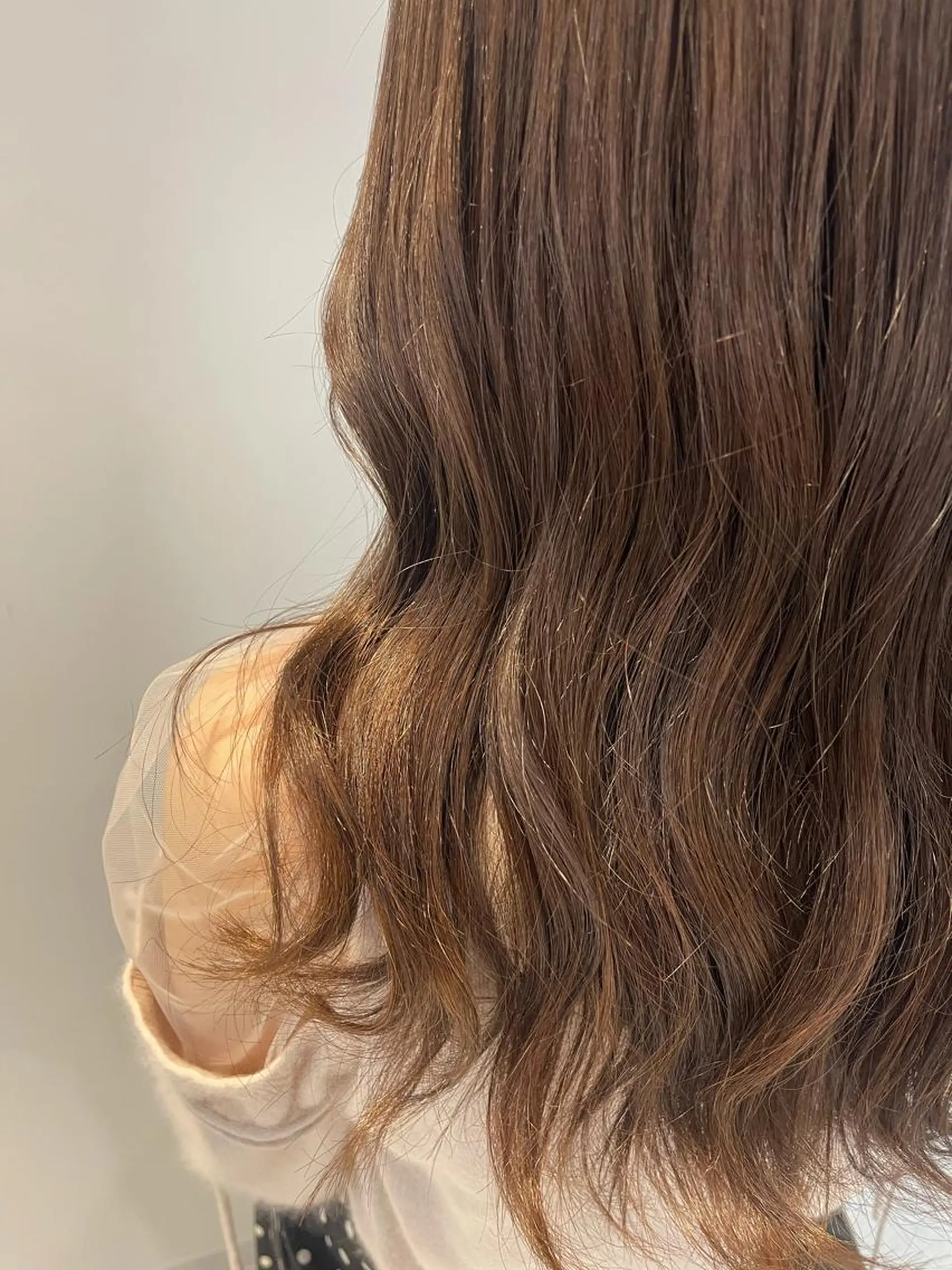 セミロング カラー ベージュカラー ヘアカラー トリートメント m i k u n aのヘアスタイル