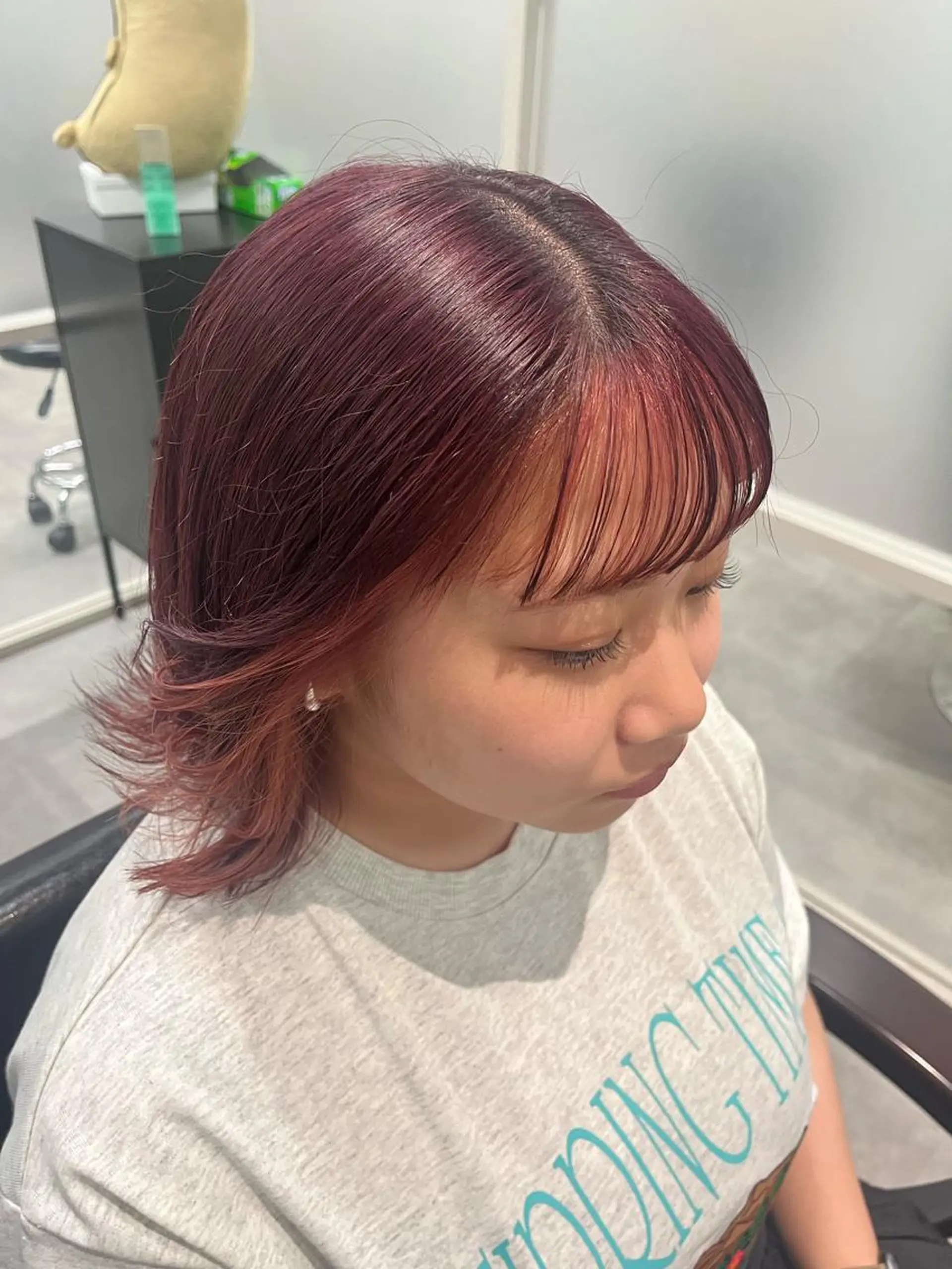 ショート カラー ヘアカラー トリートメント ヘアセット newi赤羽 HINATAのヘアスタイル