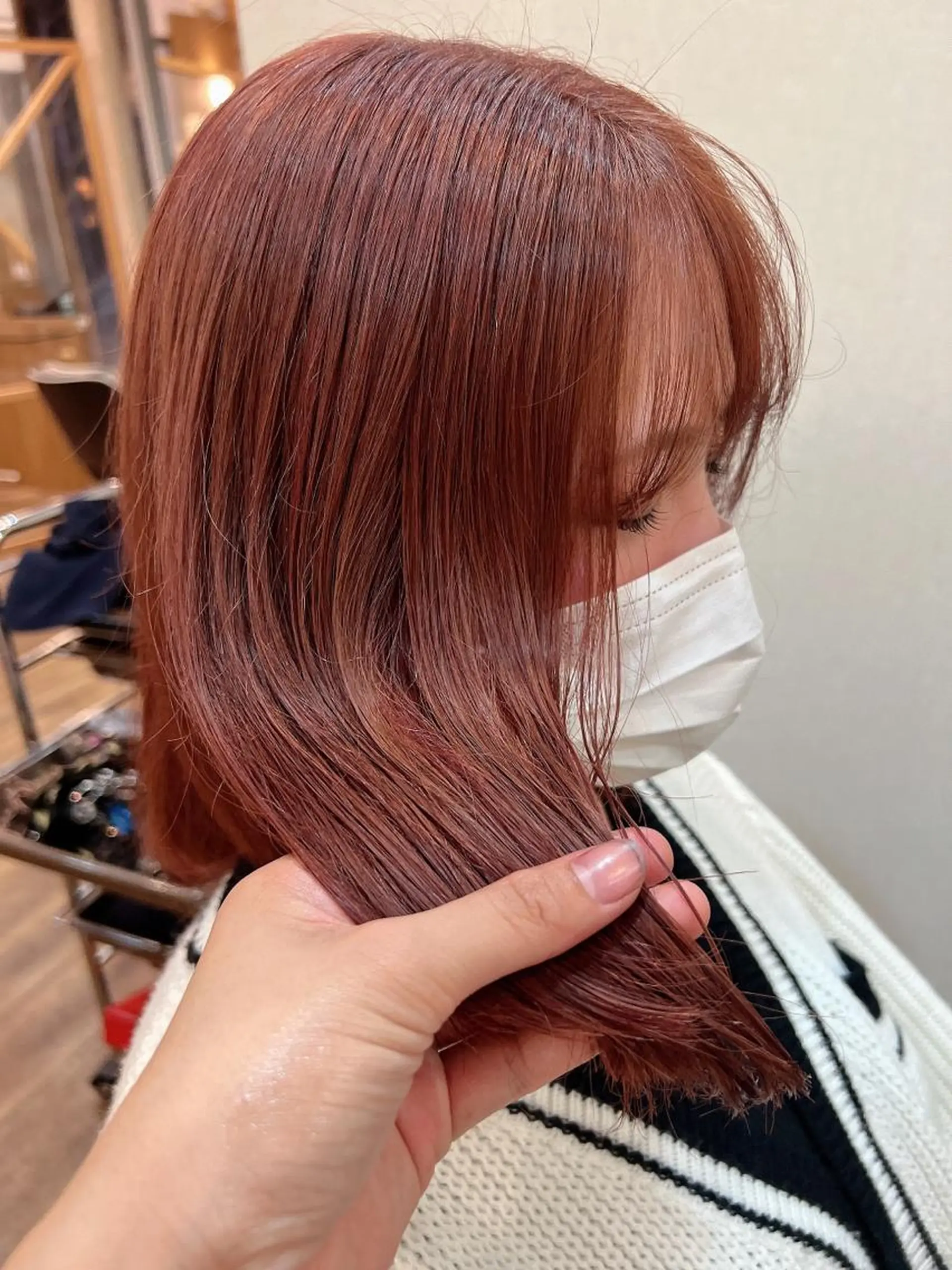 セミロング カラー ピンクカラー 🌻井上 マリー🌻のヘアスタイル