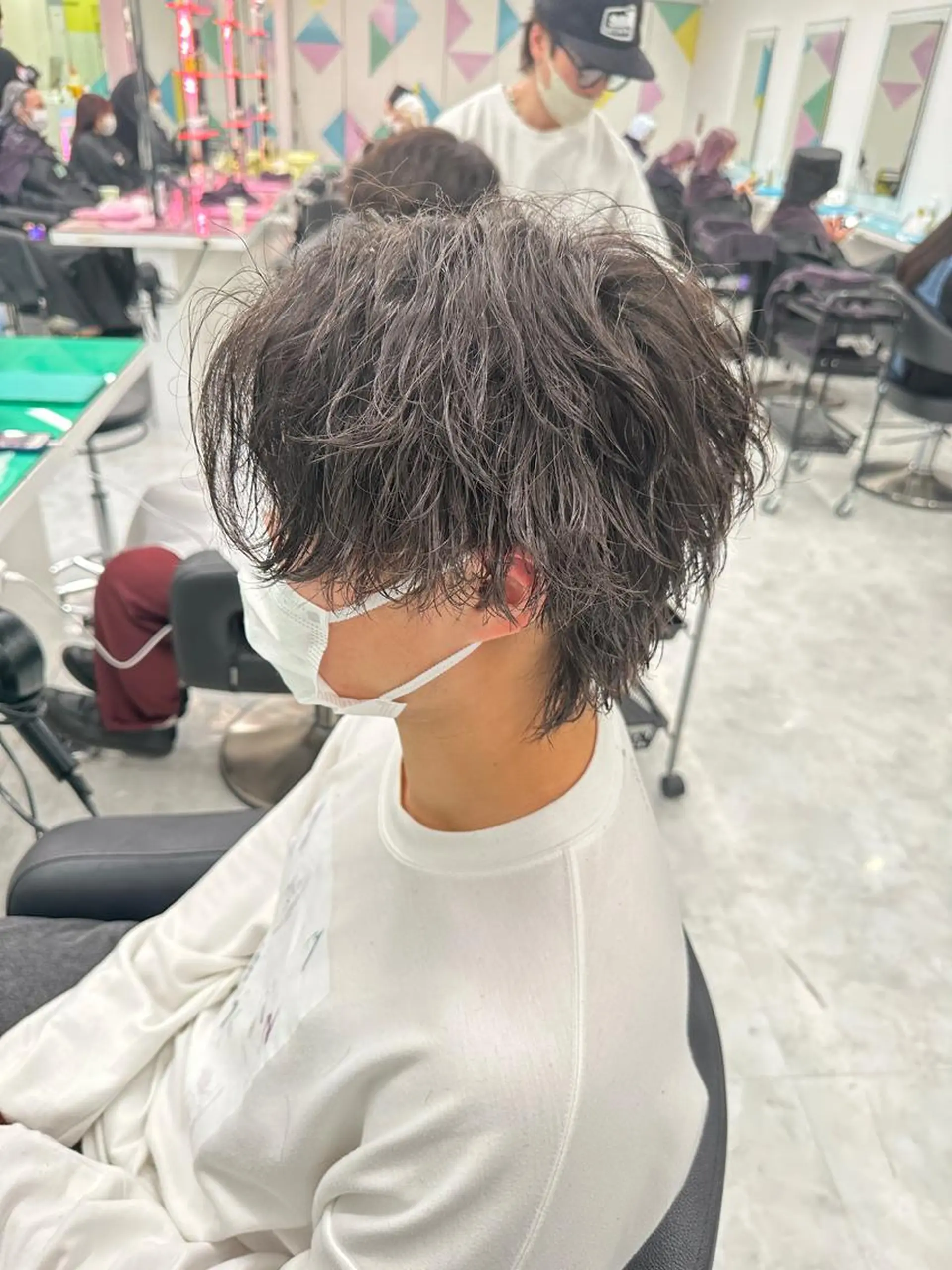 ショート カラー パーマ メンズ 【メンズサロン】 BLUCK 横浜のヘアスタイル