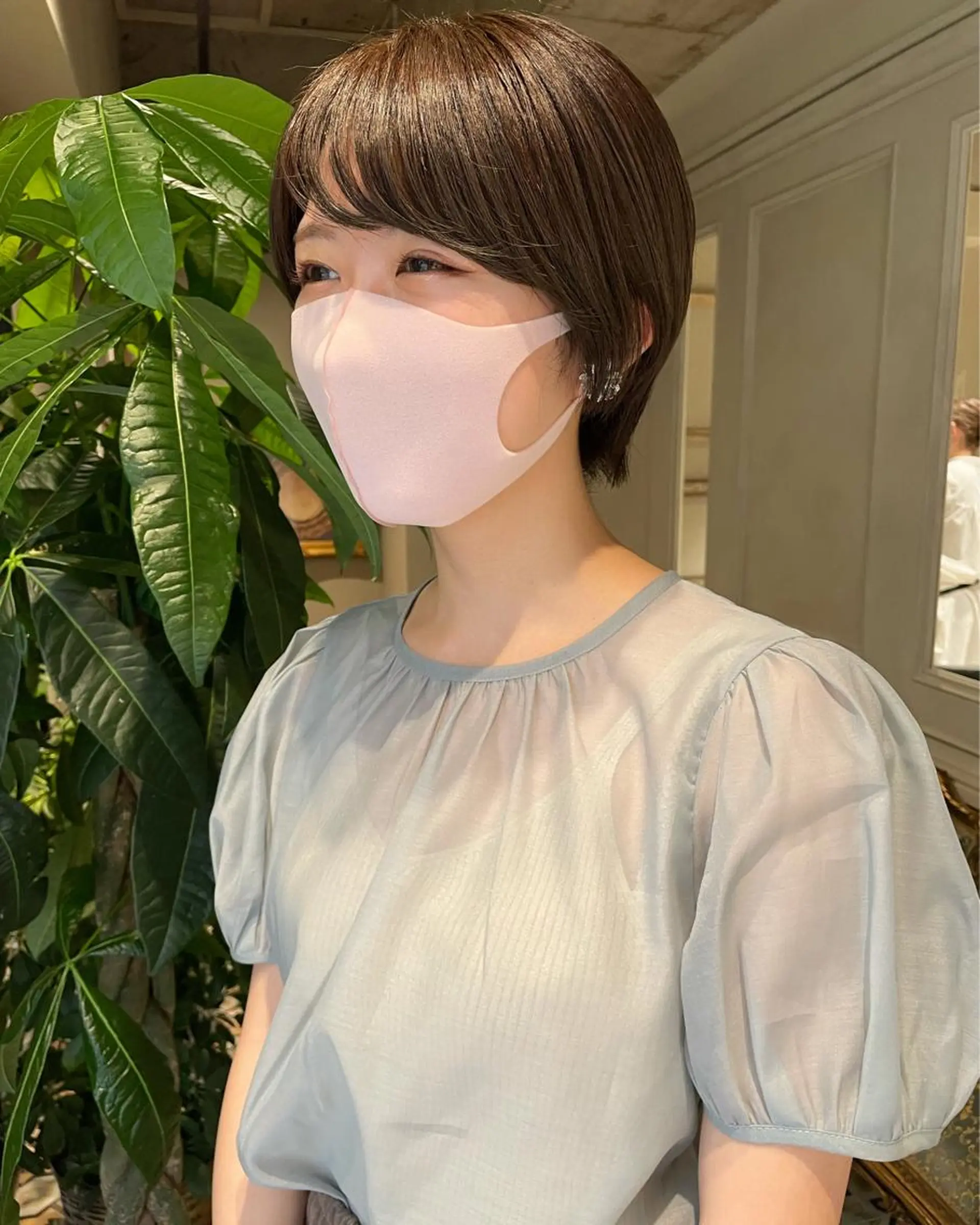 ショート カラー ベージュ🤎透明感 カラー🤎anriのヘアスタイル