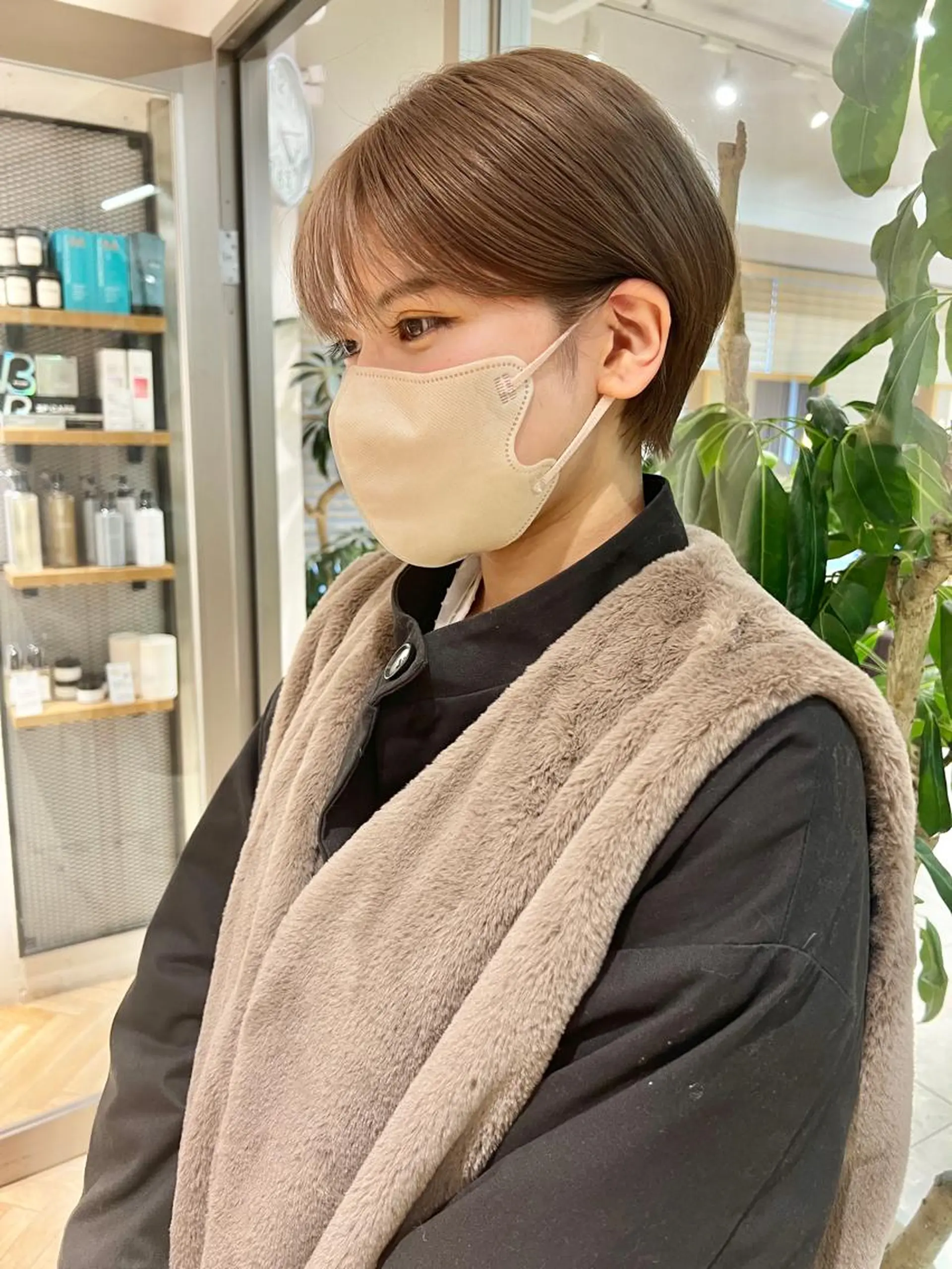 ショート カラー ベージュカラー ミルクティーベージュ ショートヘア 🌿ショート🌿 パーマ🌿淳平のヘアスタイル