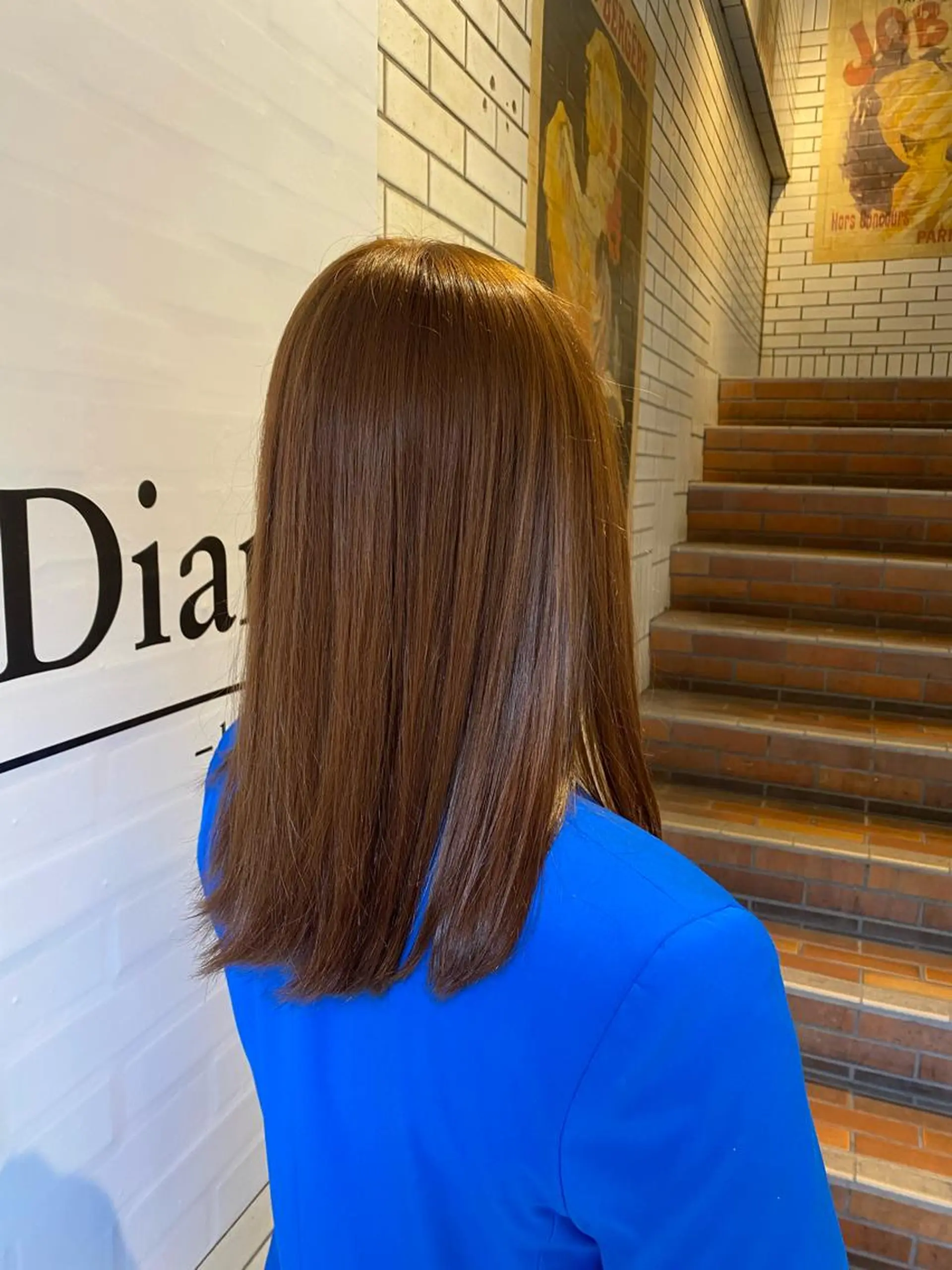 セミロング ヘアカラー 大橋 心のヘアスタイル