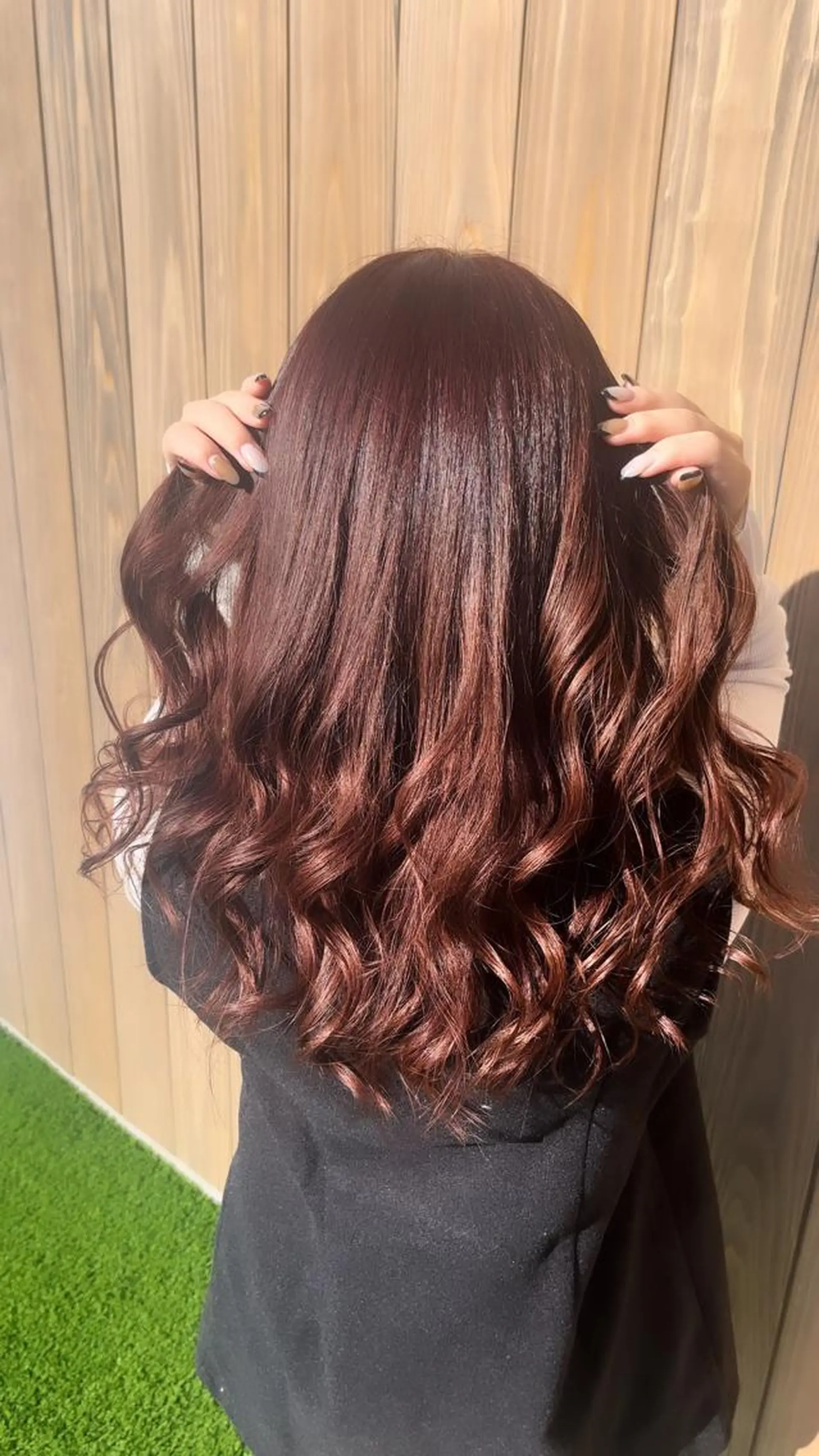 セミロング カラー ブリーチ ブリーチなしカラー カット ヘアカラー トリートメント 藤田 陽斗のヘアスタイル