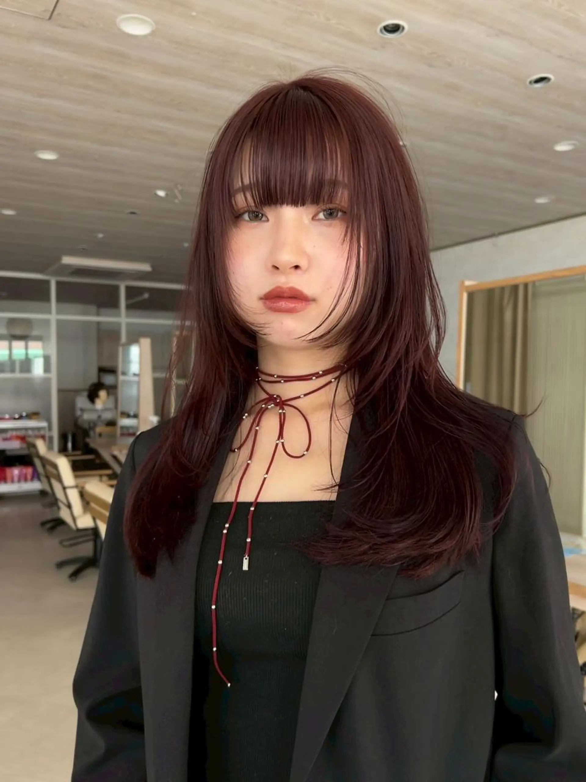 ロング 韓国風ヘア レイヤーカット カット ヘアカラー カラー/レイヤー/ 髪質改善/PAAQのヘアスタイル