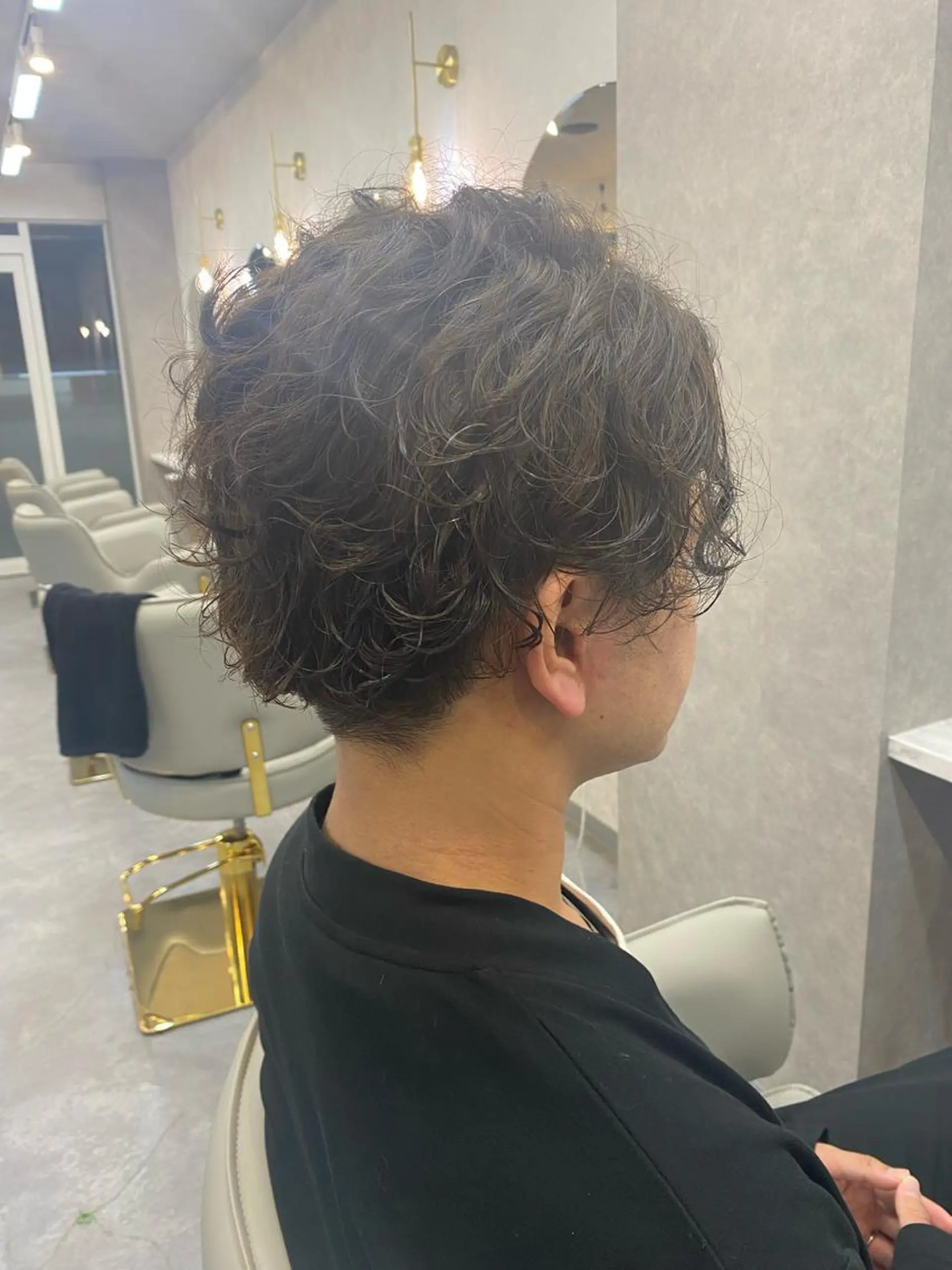 パーマ メンズ カット パーマ ラゾアミスタ🕊 さとう ななほのヘアスタイル