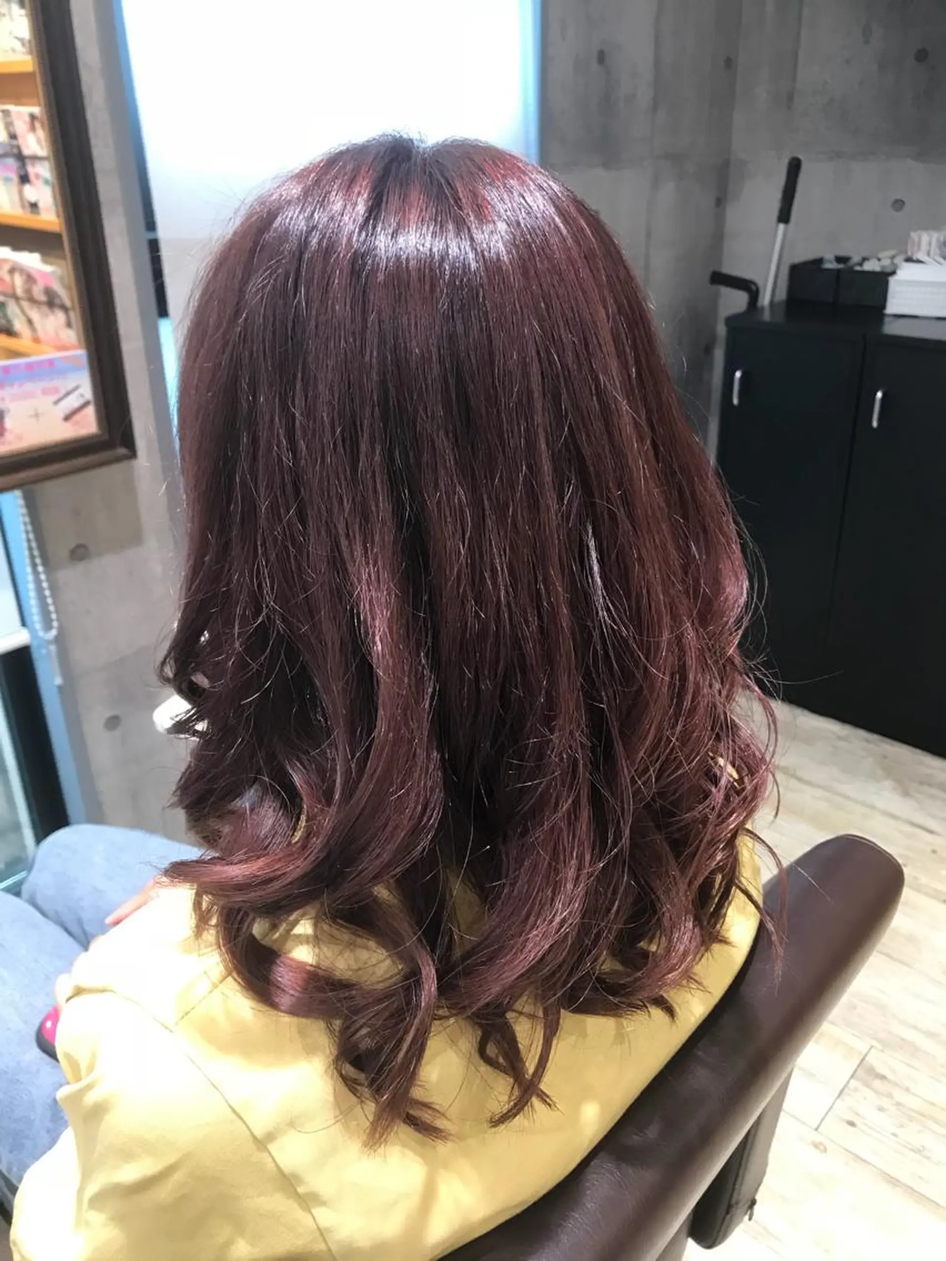 ミディアム カラー パーマ ヘアアレンジ メンズ キッズ ネイル マツエク・マツパ EnBlesS西宮 マンツーマン神道有基のヘアスタイル