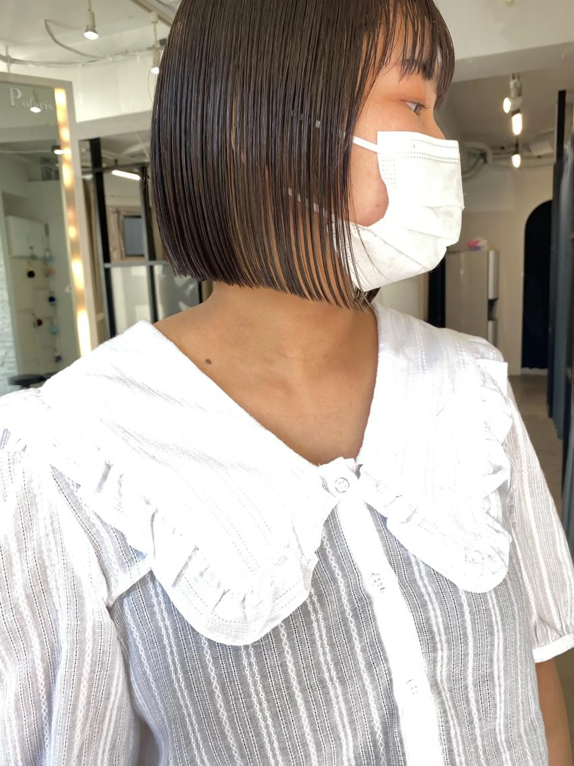 ショート カラー カット ヘアカラー トリートメント センターパート/ 暖色カラーayuのヘアスタイル