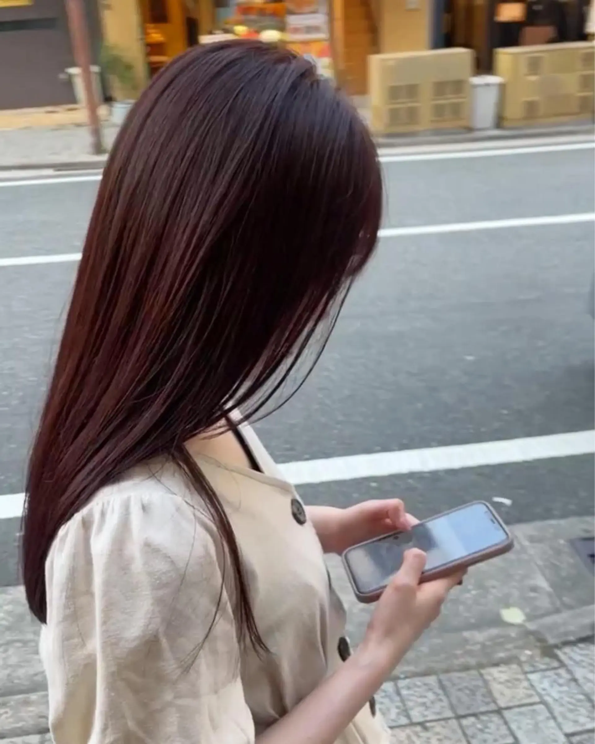 ロング カラー little×PORTO 元町店所属・藤本 あさひのヘアスタイル