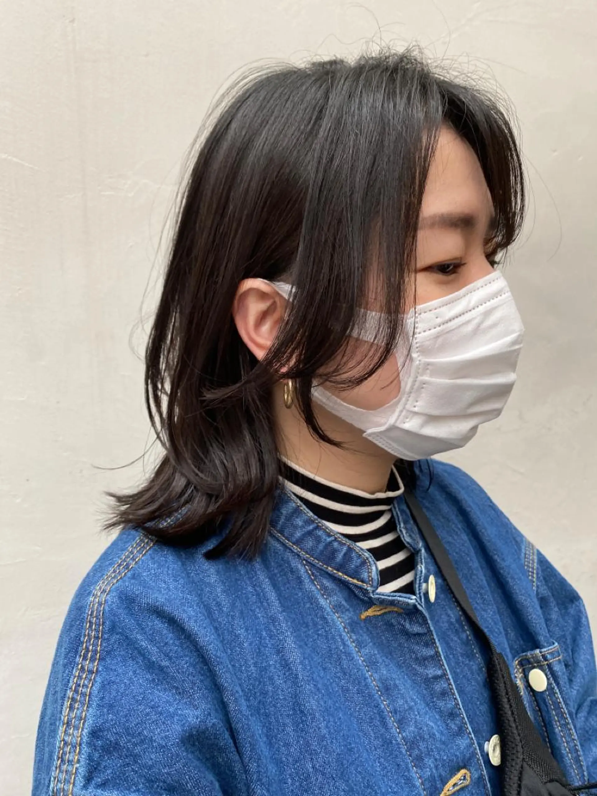 ミディアム カラー ヘアアレンジ レイヤーカット カット トリートメント ナカジマ ボブ/レイヤーのヘアスタイル