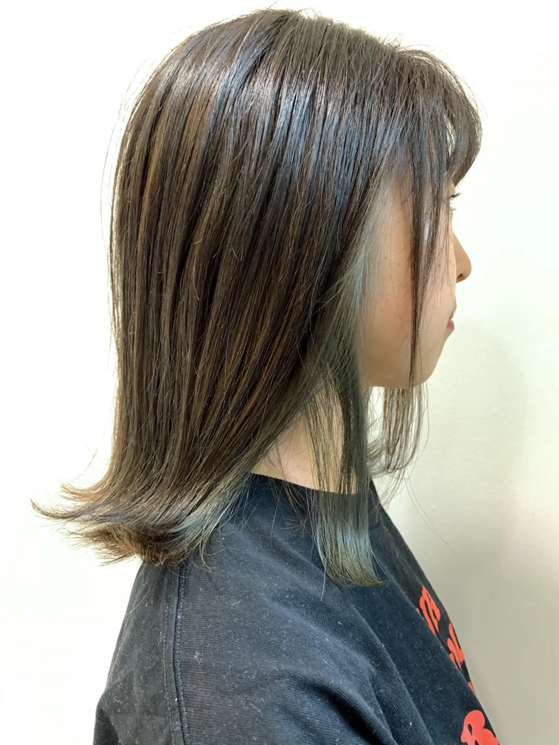 セミロング カラー 縮毛矯正/髪質改善 /韓国風　山川春輝のヘアスタイル