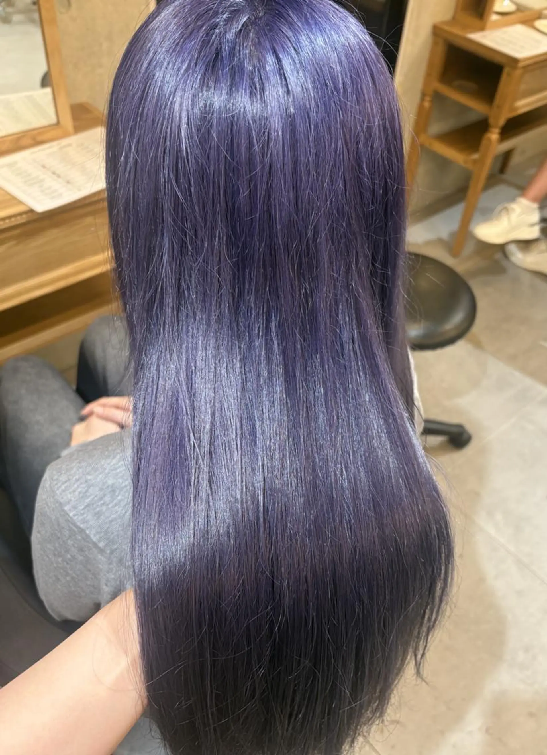 ロング カラー ブリーチ 💓シールエクステ ルミエールのヘアスタイル