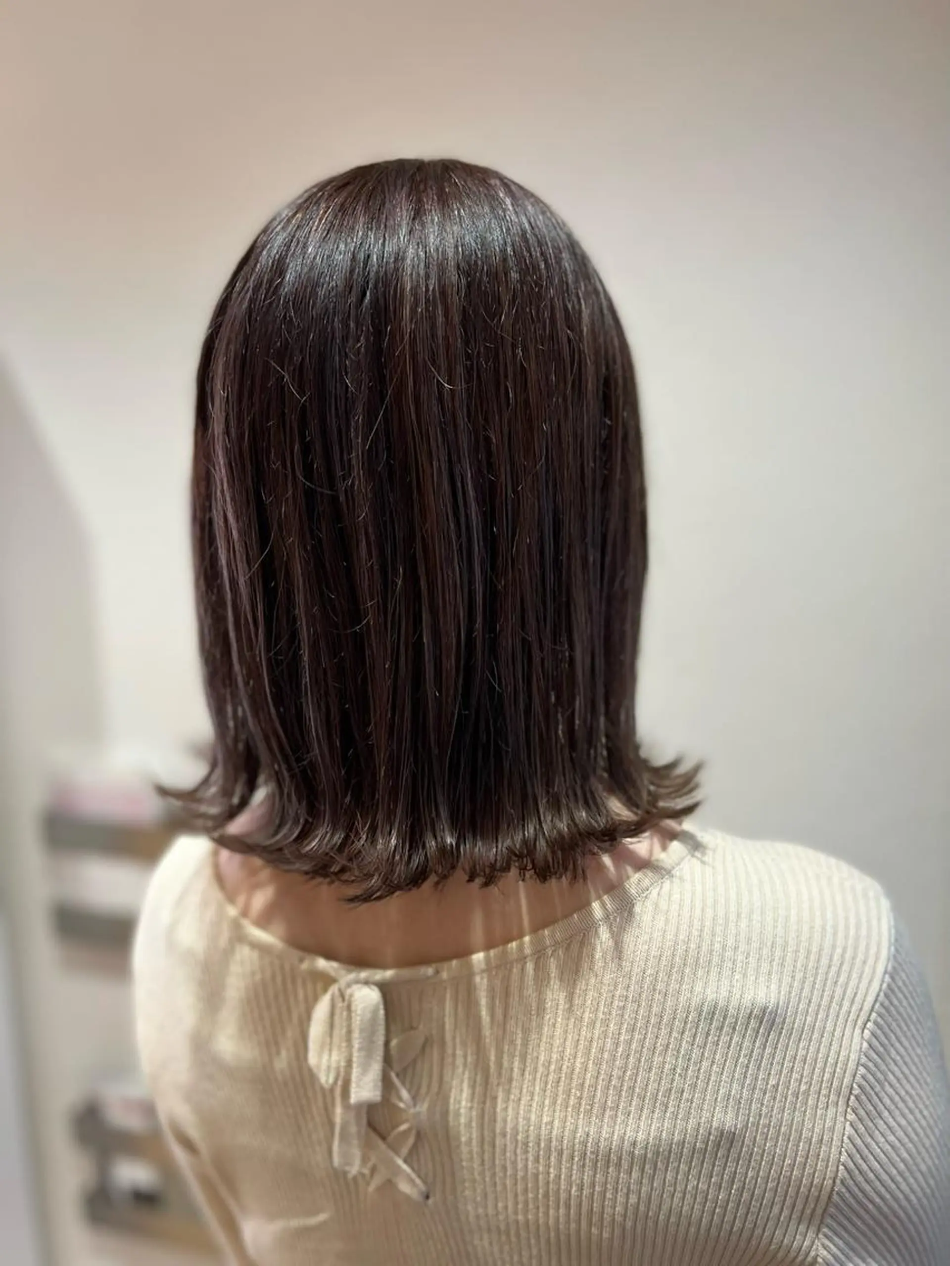 ミディアム カラー 蓮見  友里のヘアスタイル