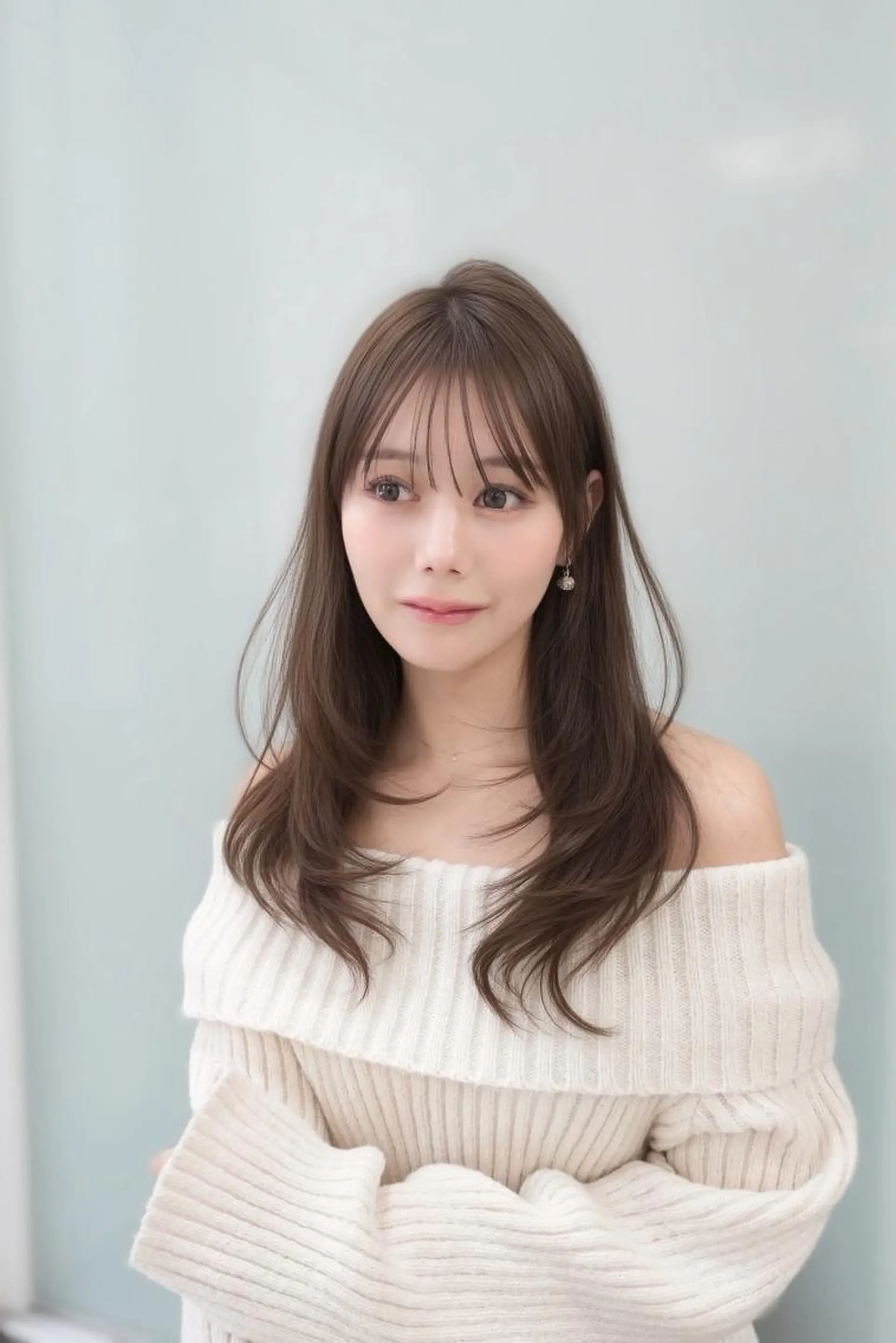 カラー 透明感グレージュ/ 艶髪/銀座TUNEのヘアスタイル