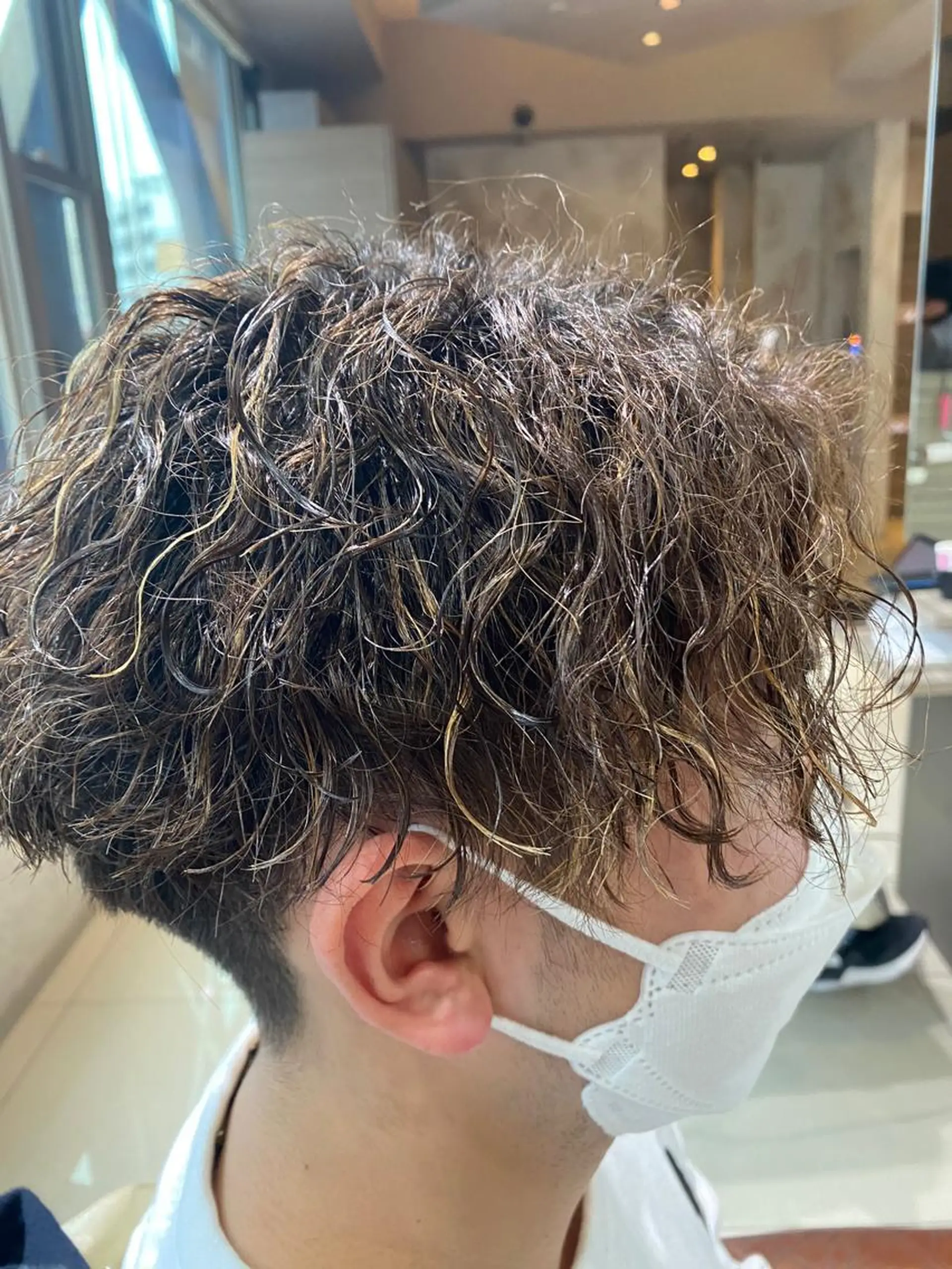 ミディアム パーマ メンズ カット パーマ メッシュ&パーマ特化 🔥山田雄大🔥のヘアスタイル