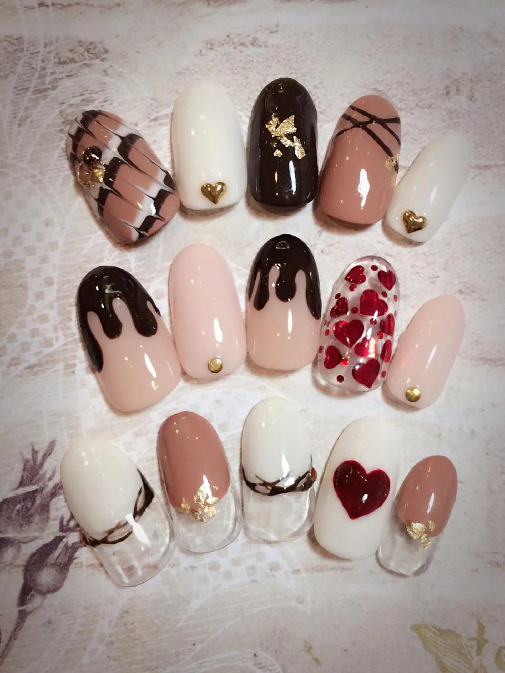 ネイル バレンタイン jdn kayokoのネイルデザイン