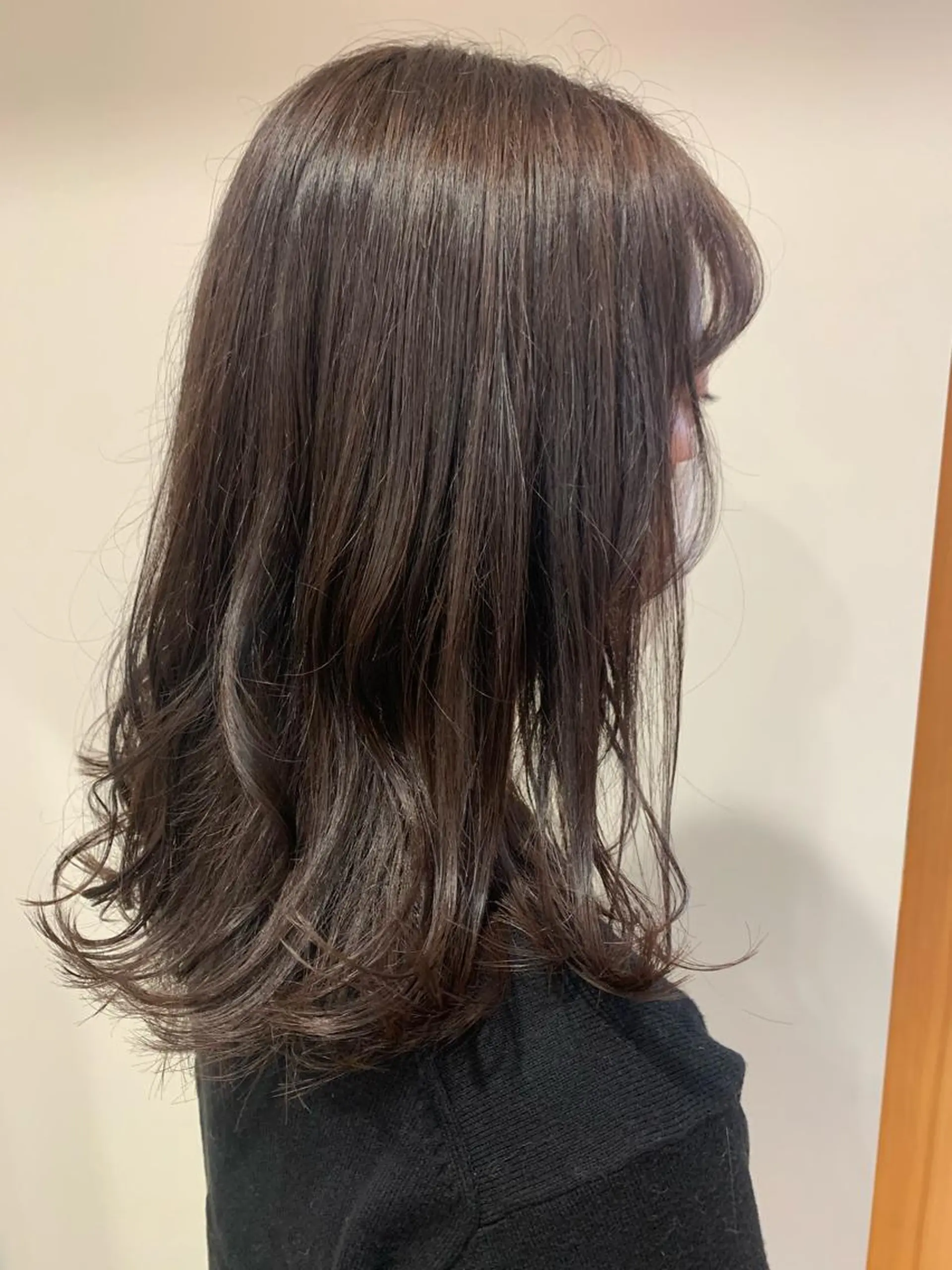 セミロング カラー 透明感カラー 名駅🦢大人艶カラー 🪽カミヤアカネのヘアスタイル