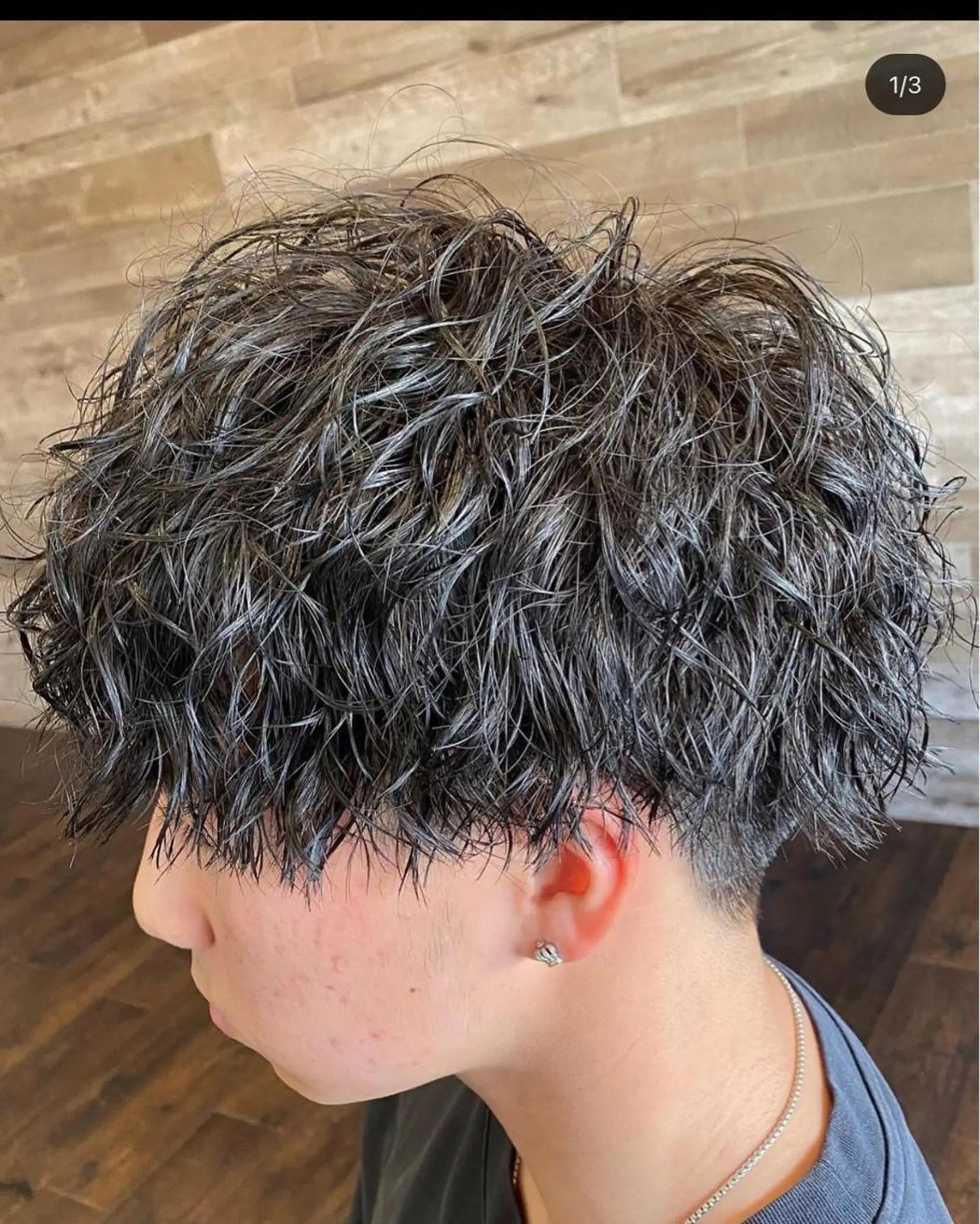 ミディアム パーマ ツイスパ特化 メンズサロンのヘアスタイル