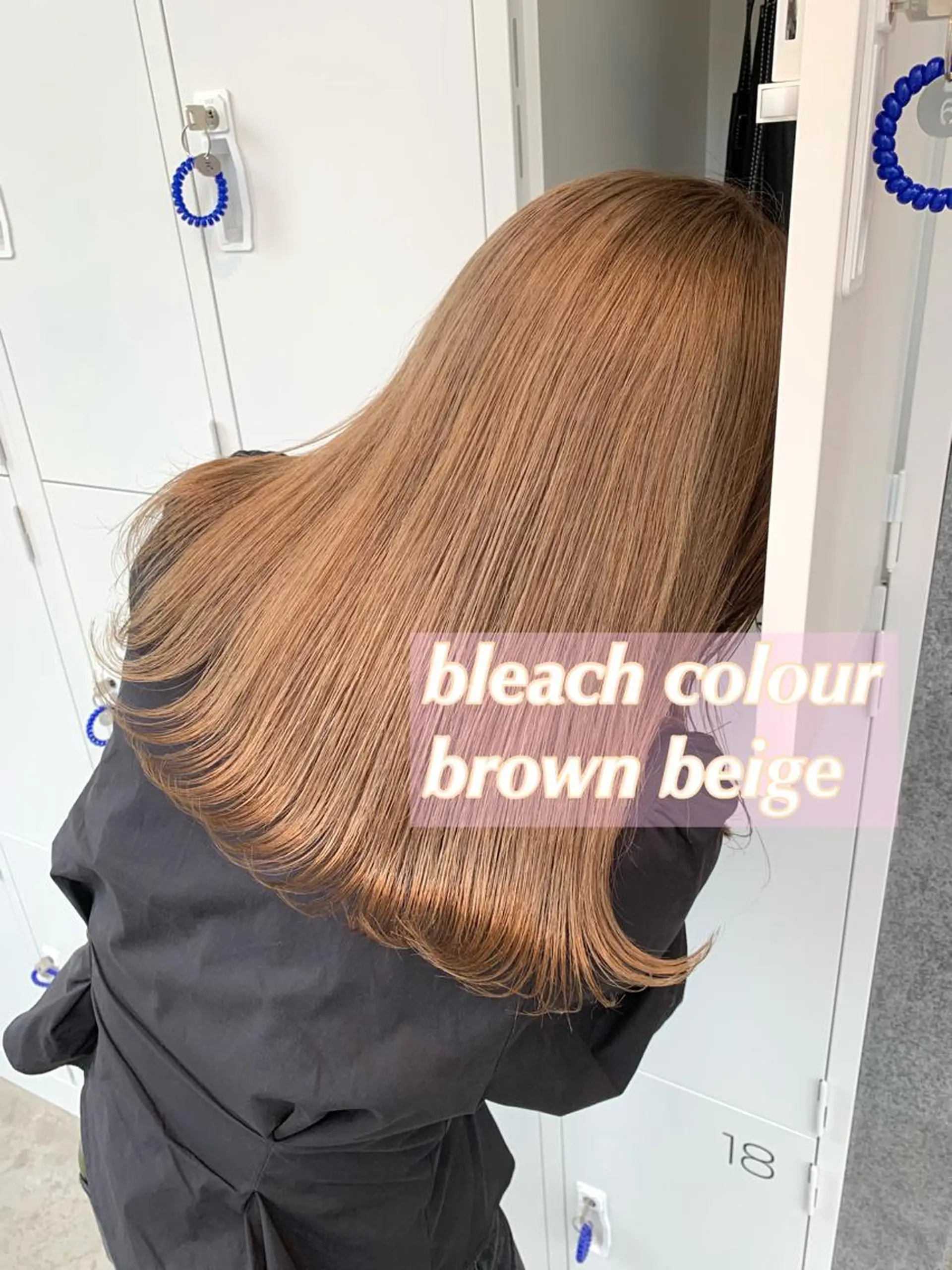 セミロング カラー ベージュカラー ブリーチ ブラウンカラー ブラウンベージュ トリートメント ヘアカラー Kana 🍋 ハイトーン【高円寺】のヘアスタイル