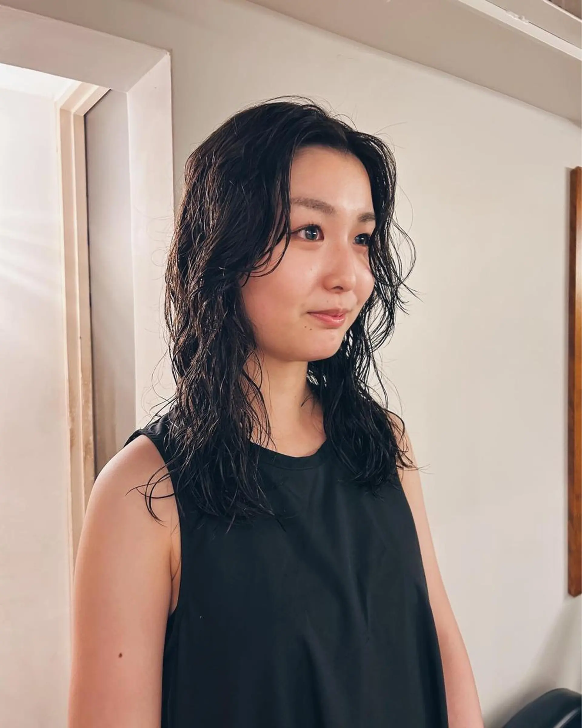 セミロング パーマ トリートメント 似合わせパーマ 🌼カンナのヘアスタイル