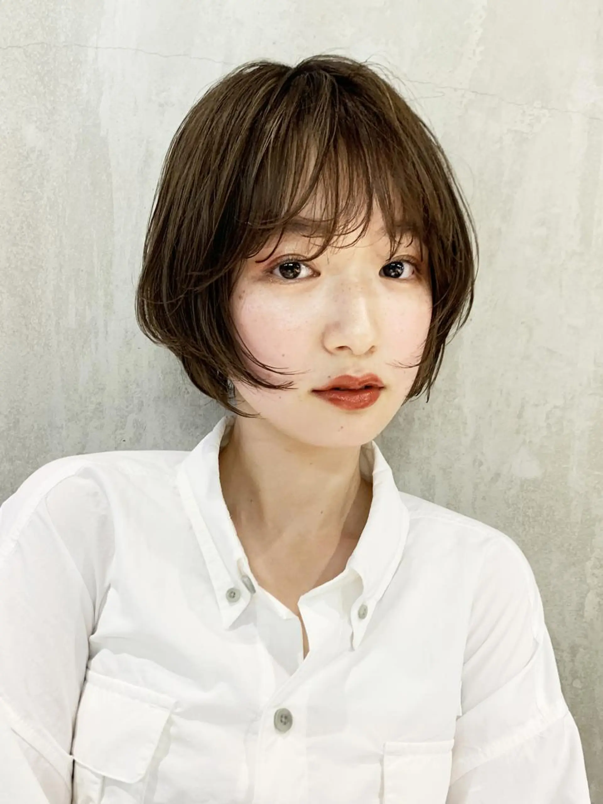 ミディアム カラー パーマ ヘアアレンジ ITbyALBUM 中野店のヘアスタイル