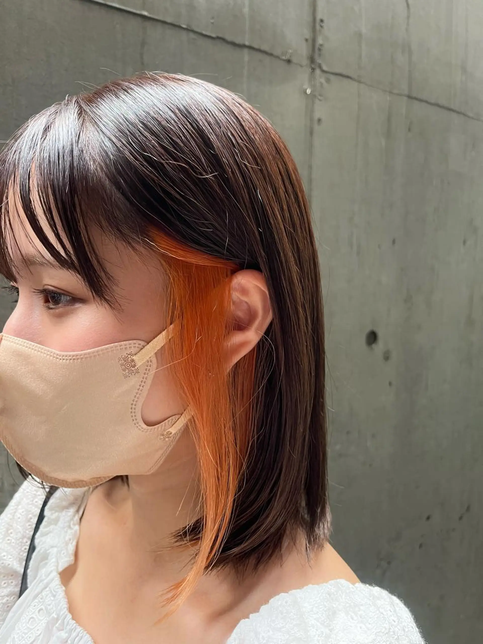 ミディアム カラー カット ヘアカラー トリートメント 似合わせ/ブリーチ/ 髪質改善/ミクෆ‪のヘアスタイル