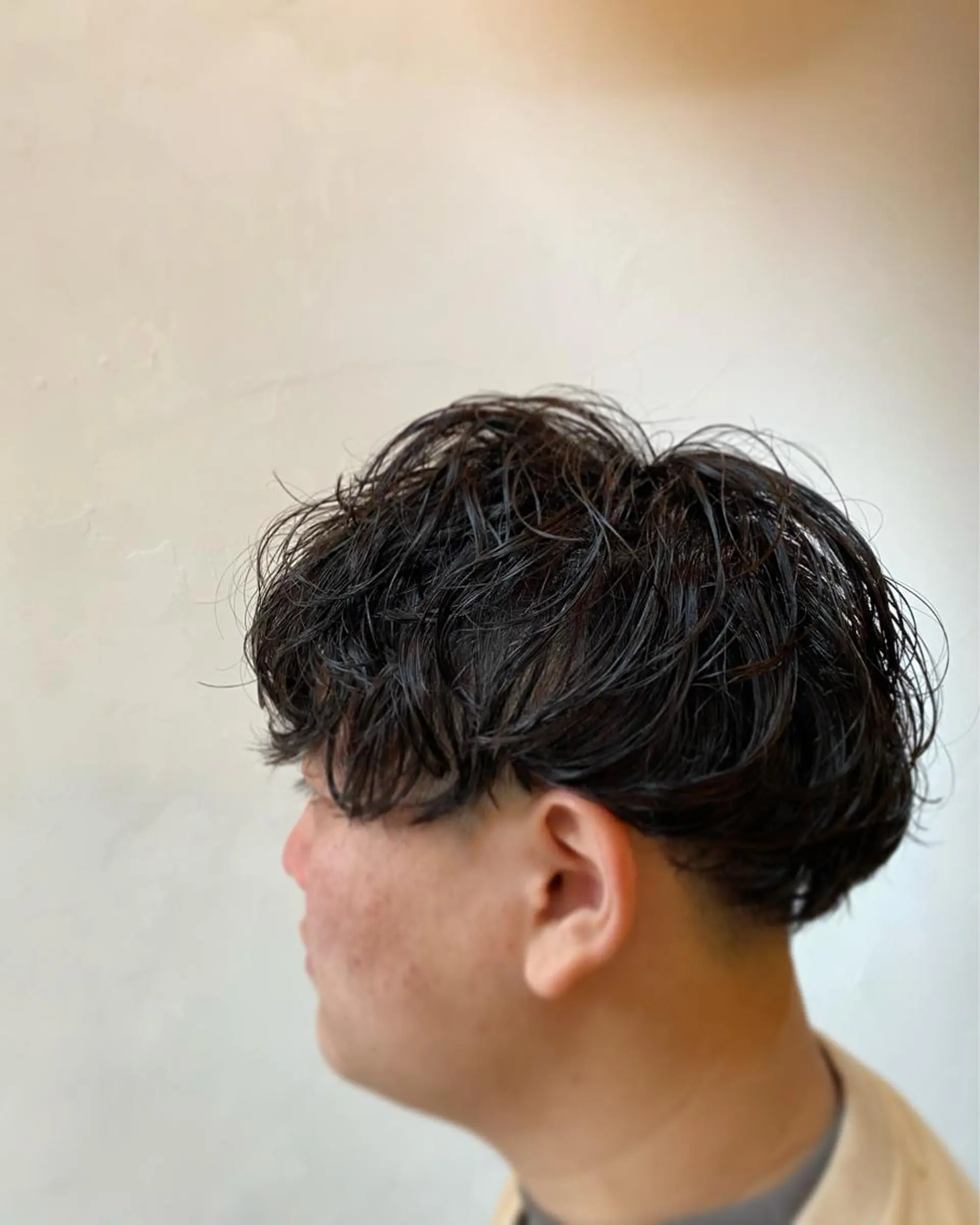 パーマ メンズ マッシュ カット パーマ トリートメント ヘアーサロン アルカンシエルのヘアスタイル