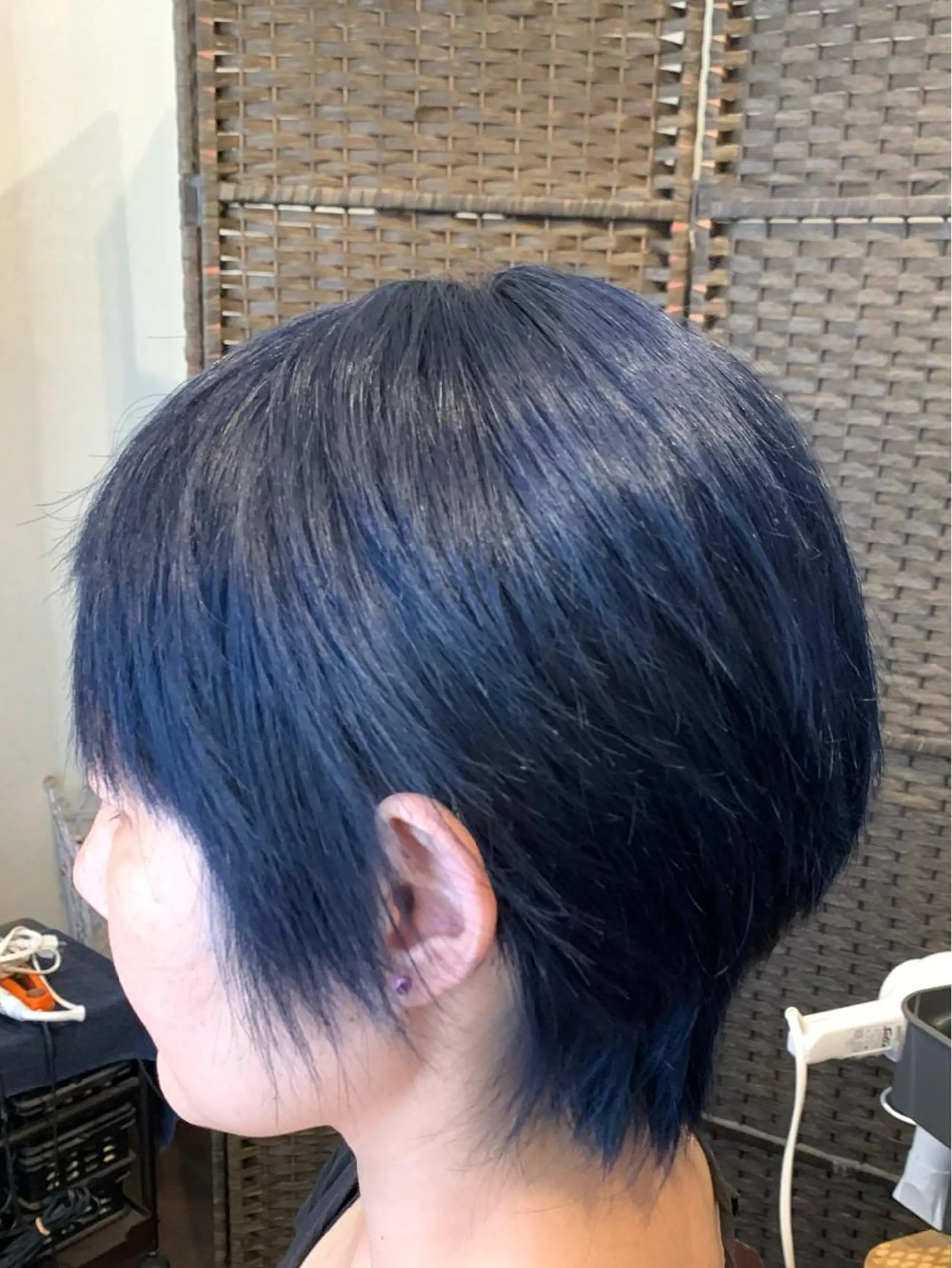 ショート カラー ブリーチ ブルーカラー 透明感カラー/ブリー チ無し/瀧田恭平のヘアスタイル