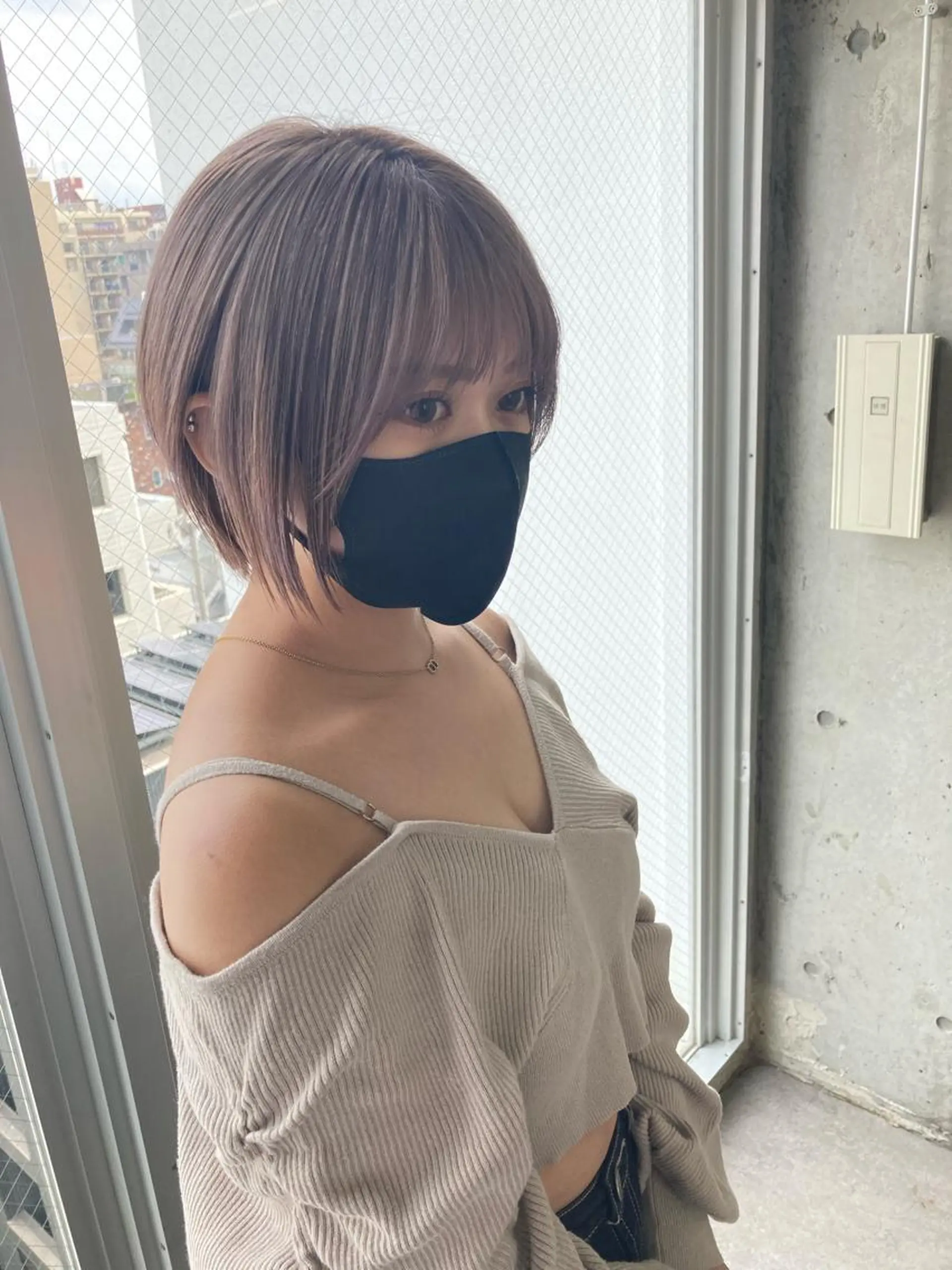 ショート カラー 髪質改善.縮毛矯正 ×韓国ヘアyukiのヘアスタイル