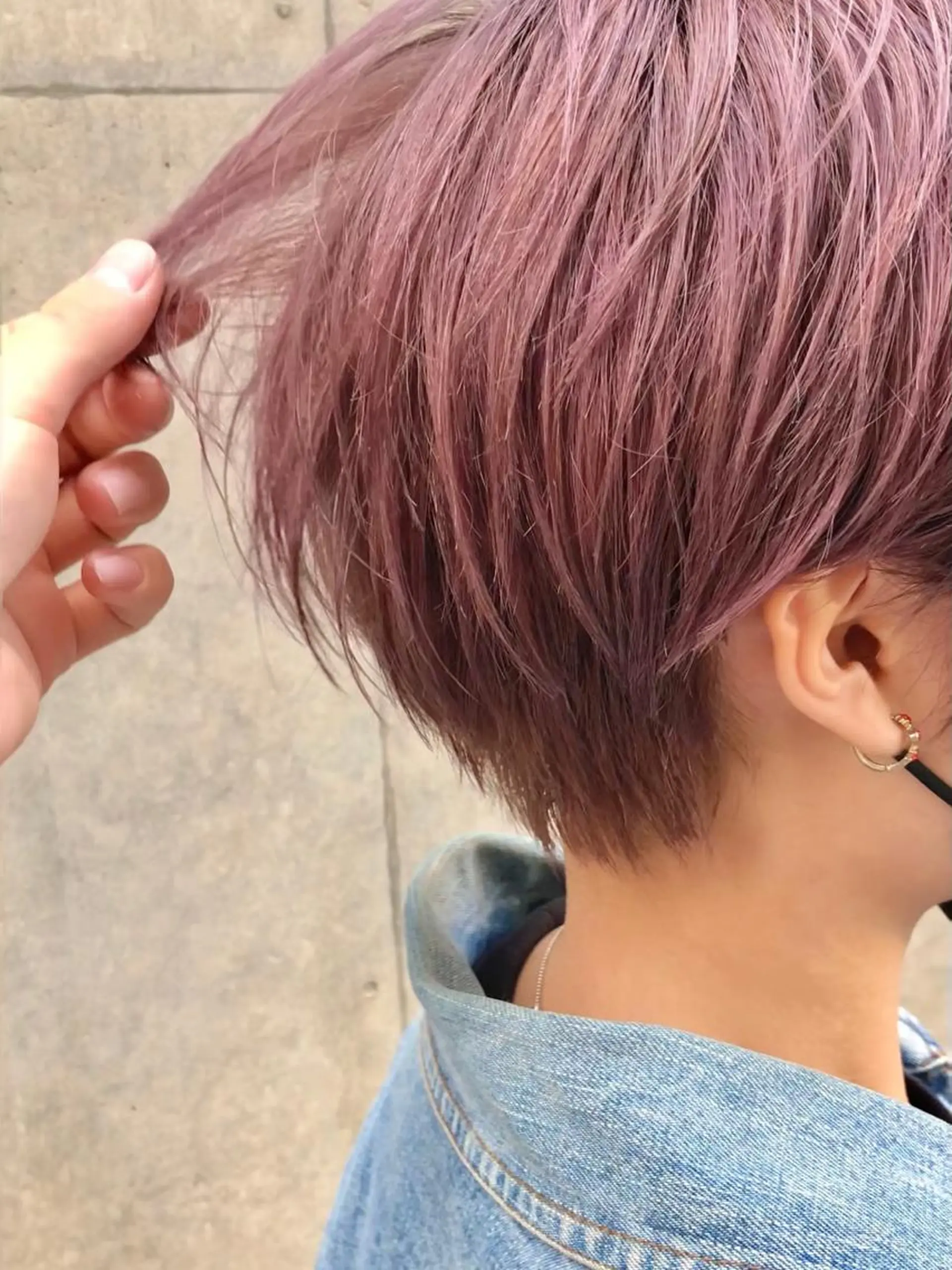 ショート カラー ハイトーンカラー ピンクカラー ショートヘア ヘアカラー wカラー 指名No1かけるのヘアスタイル