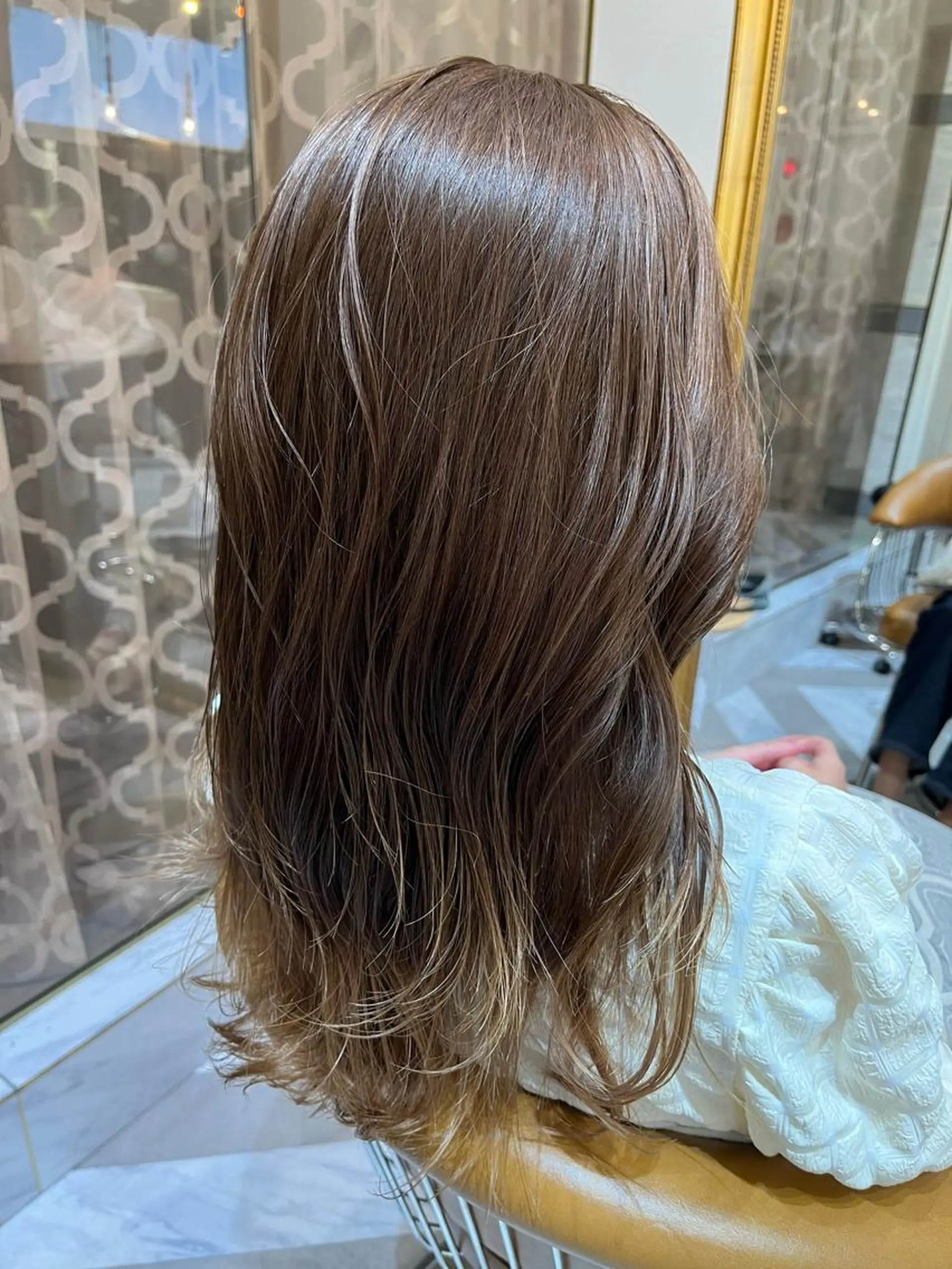 セミロング カラー カット ヘアカラー トリートメント 顔周り/ブリーチなし /縮毛矯正🫧伊勢のヘアスタイル