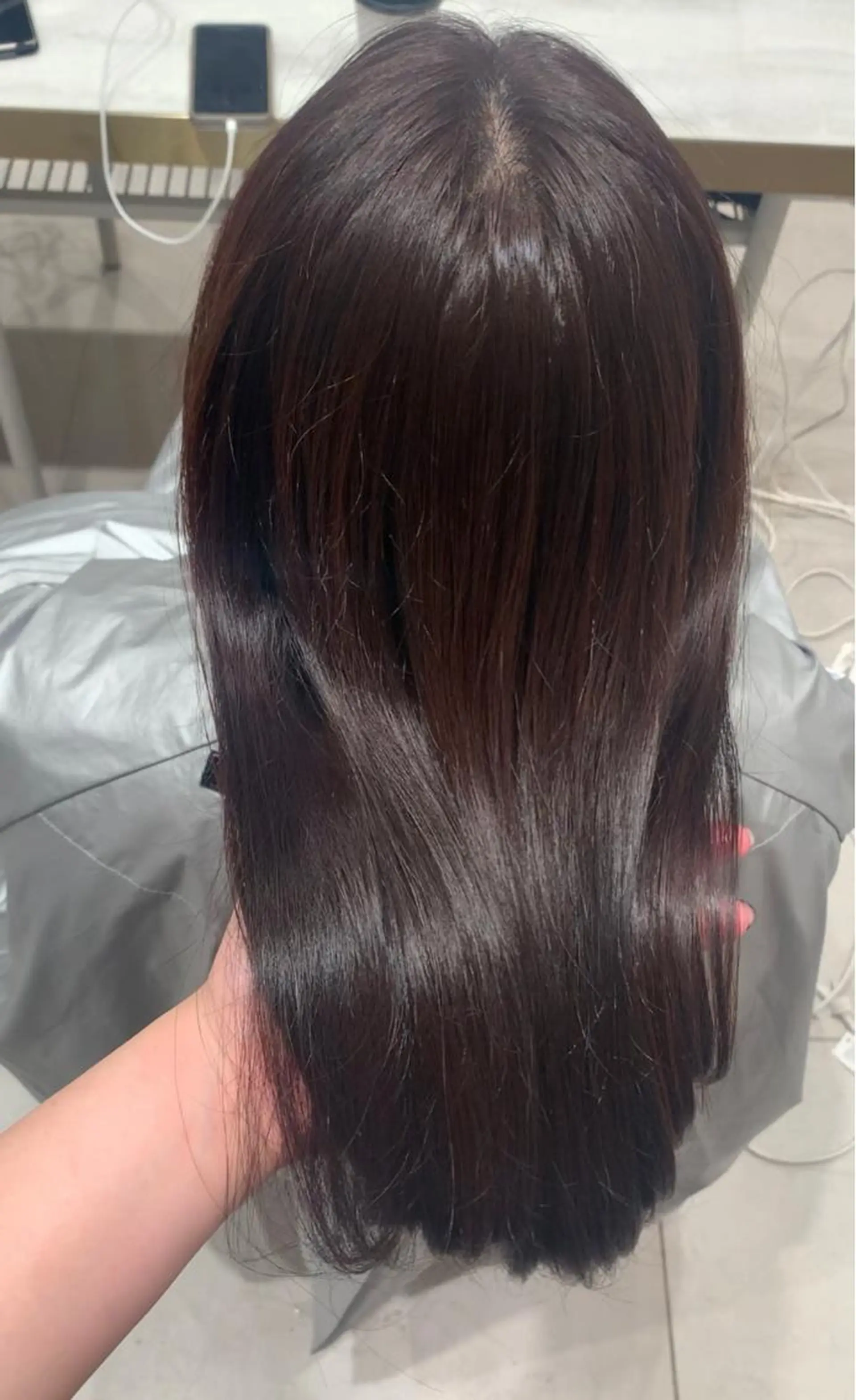 セミロング カラー ヘアアレンジ 内田 志乃のヘアスタイル