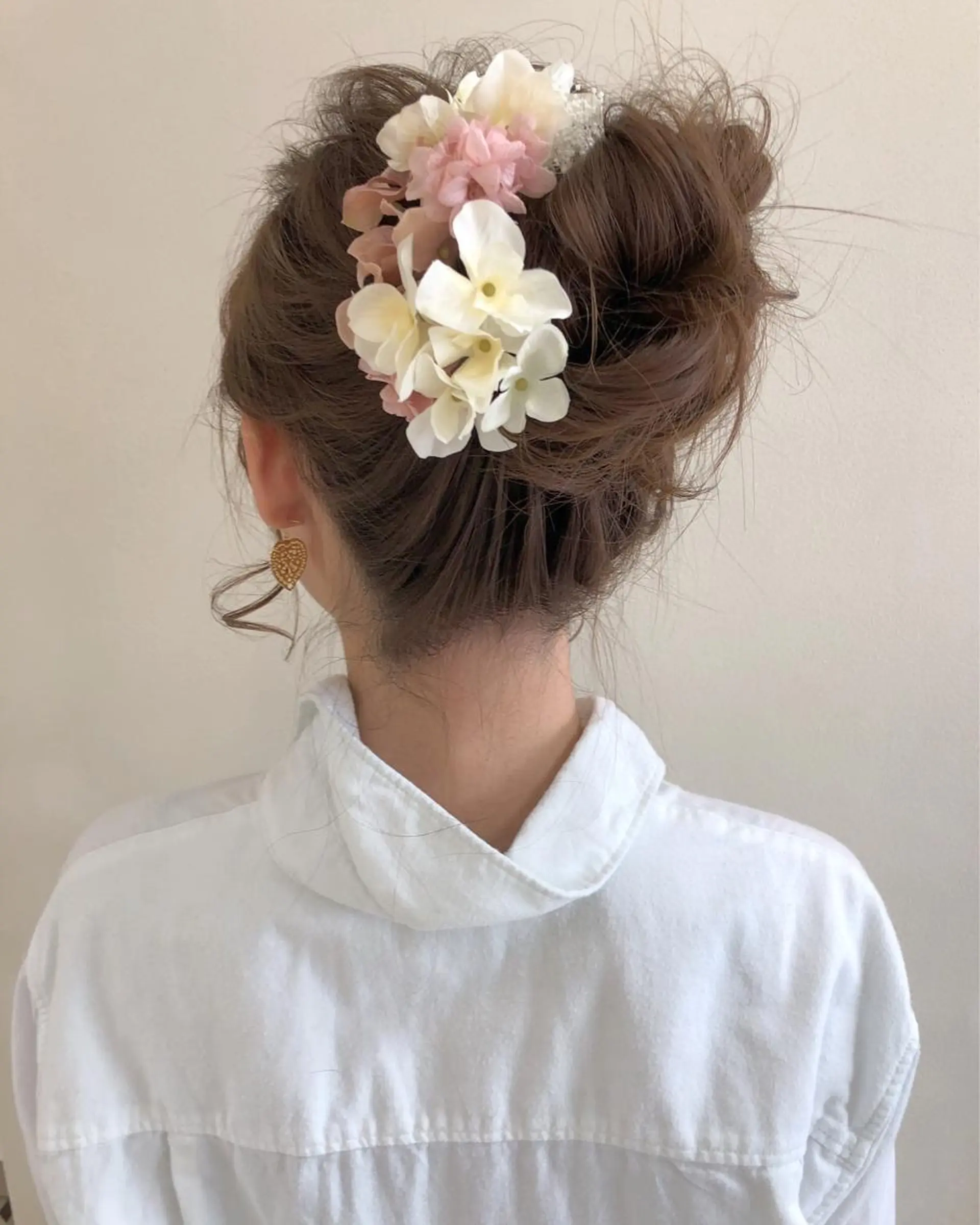 セミロング カラー ヘアアレンジ 結婚式・ブライダル 柳澤 興輝のヘアスタイル