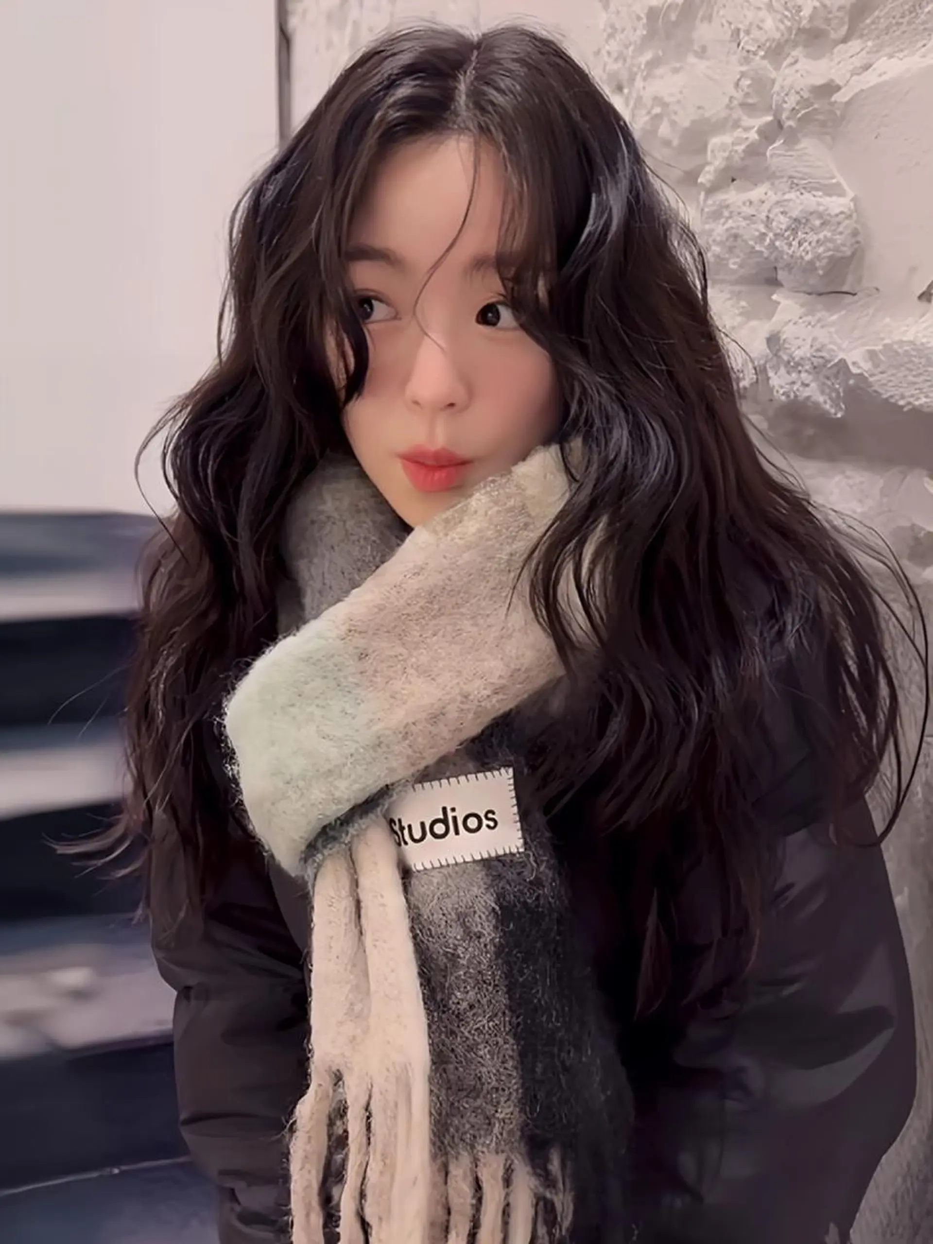 セミロング カラー ×シールエクステのヘアスタイル