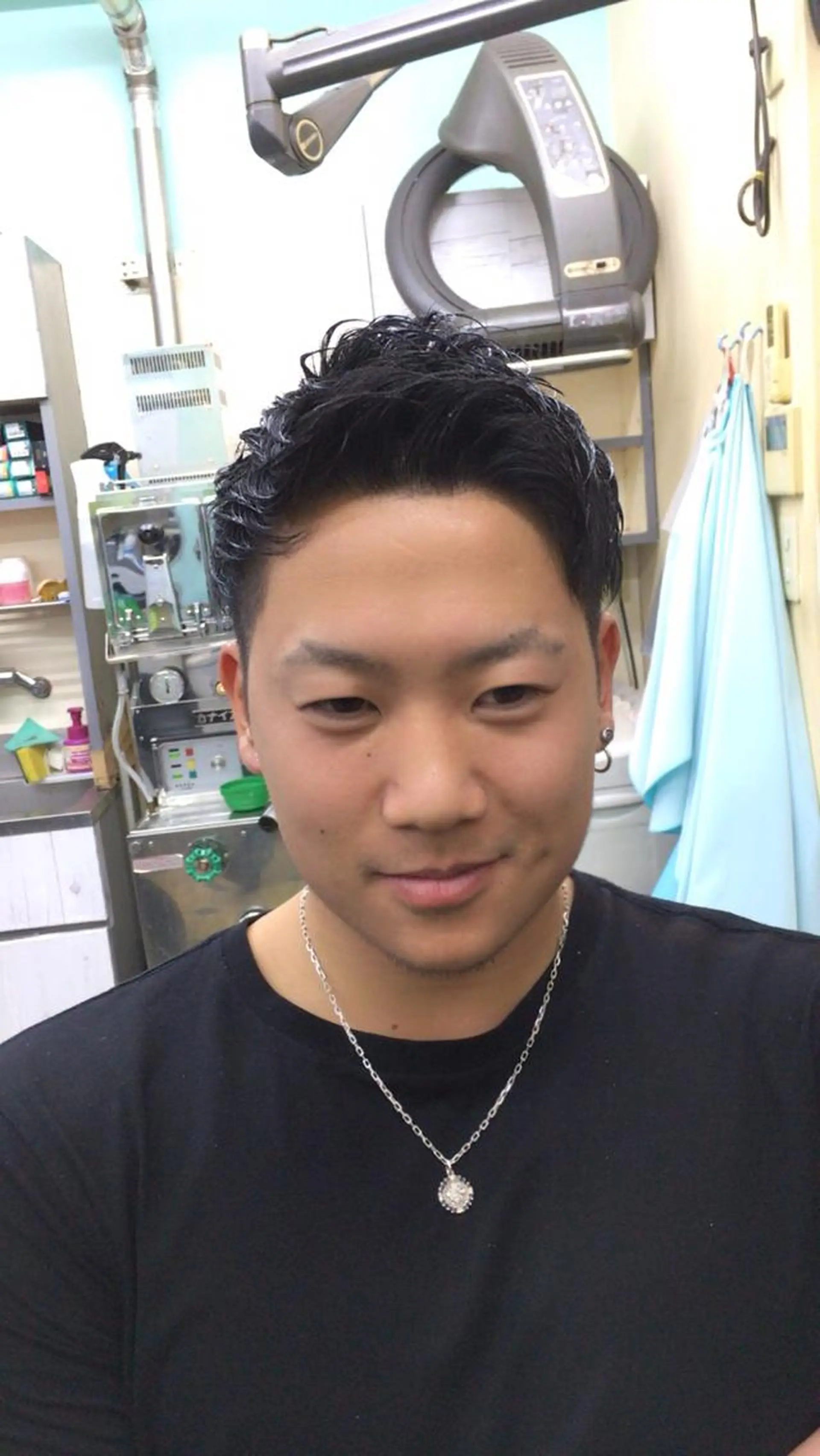 ショート メンズ アップバング Kenny ケニーのヘアスタイル