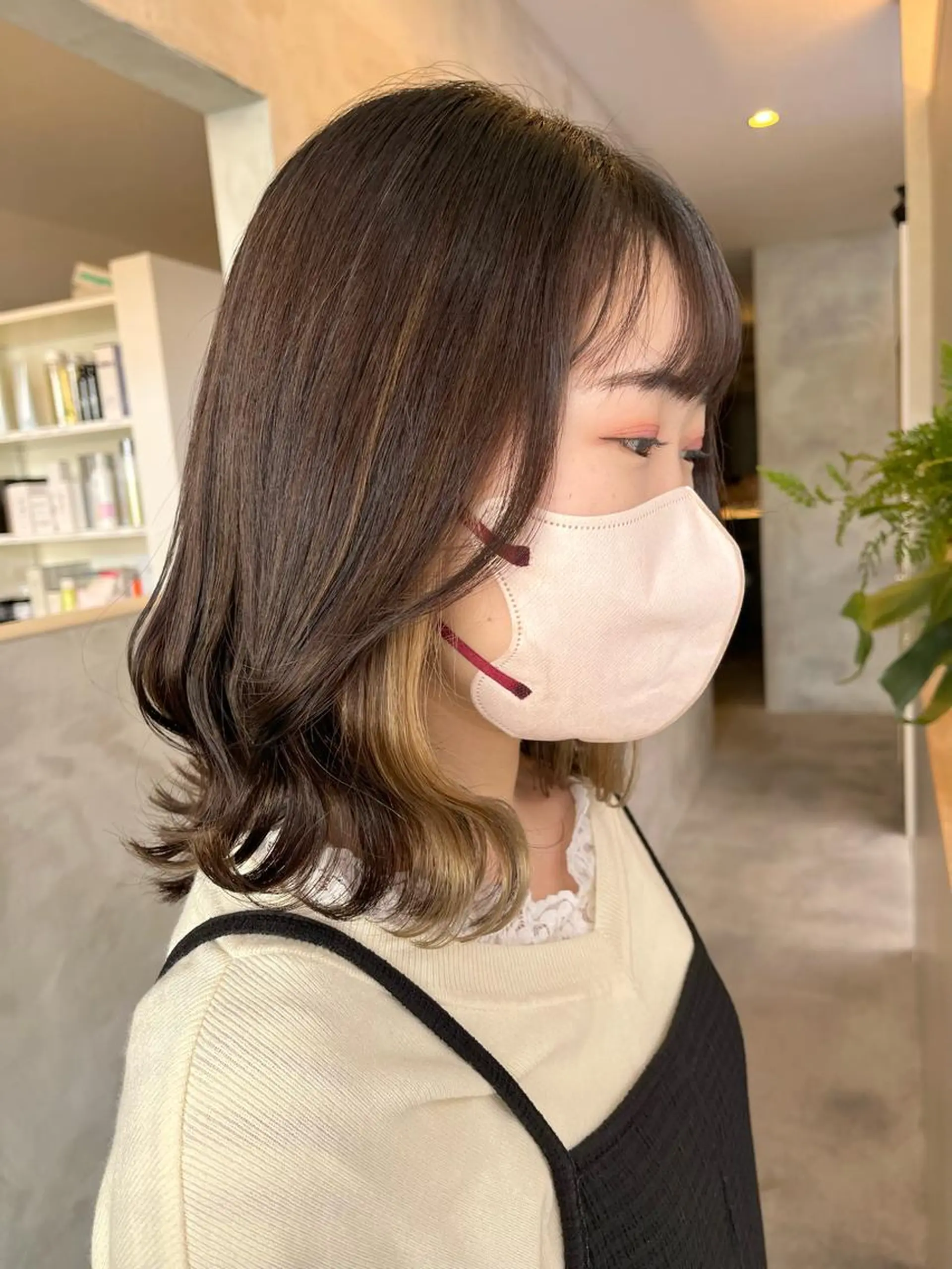 ミディアム カラー Yuka /ツヤカラー✨のヘアスタイル