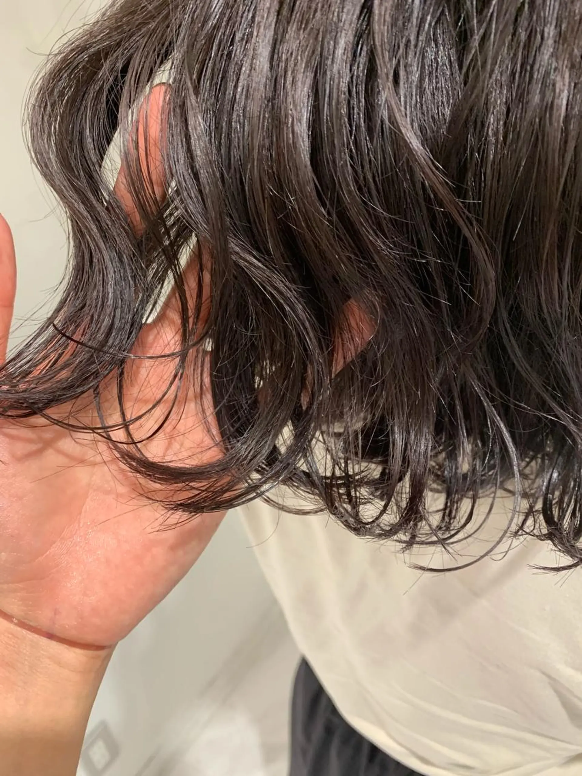 ミディアム ヘアカラー トリートメント ヘッドスパ ヘアセット オリーブ カラー✨有坂映哉のヘアスタイル