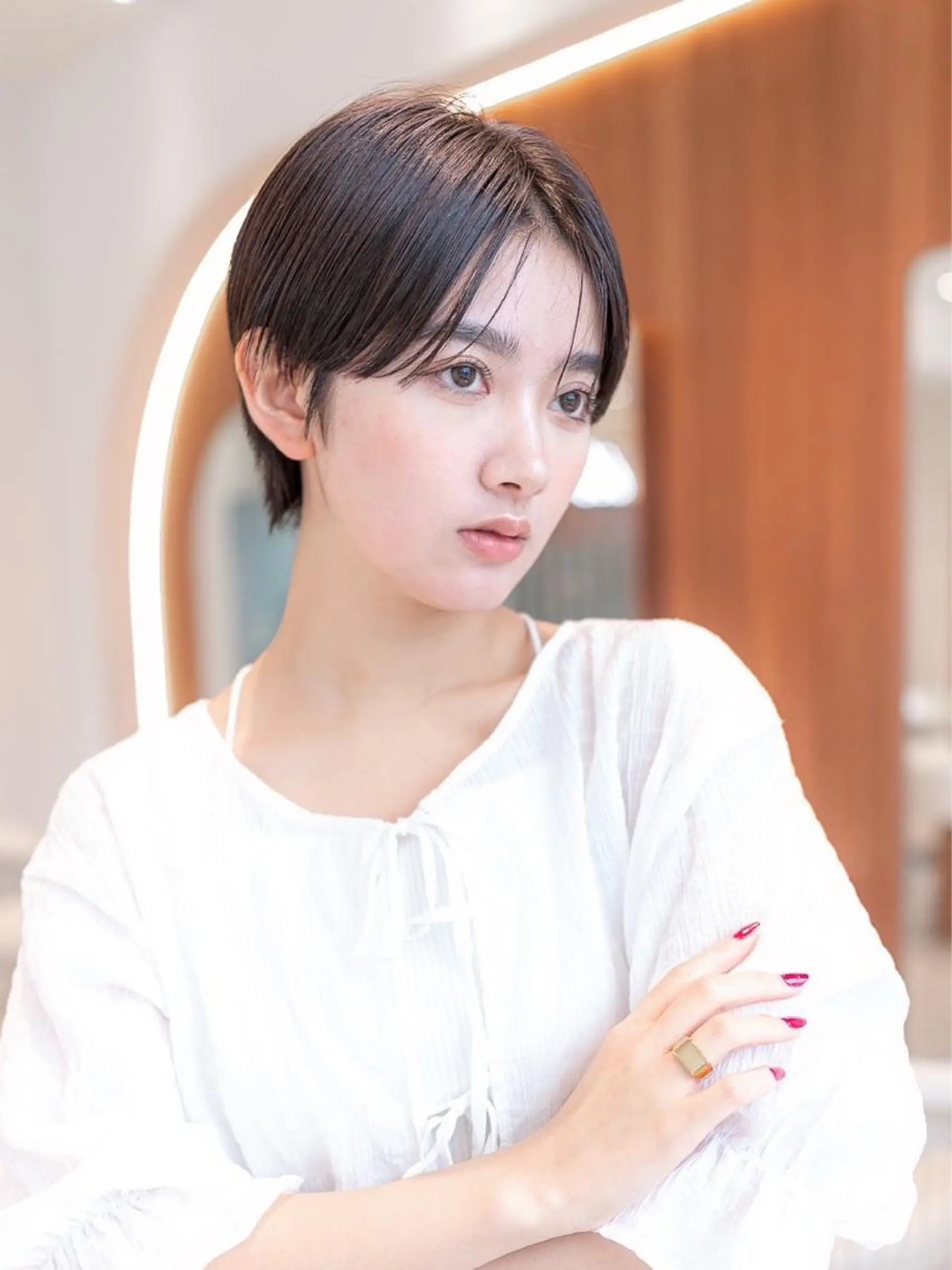 ショート カラー カット ヘアカラー トリートメント 🉐レイヤー/塩見 弘樹🉐渋谷のヘアスタイル