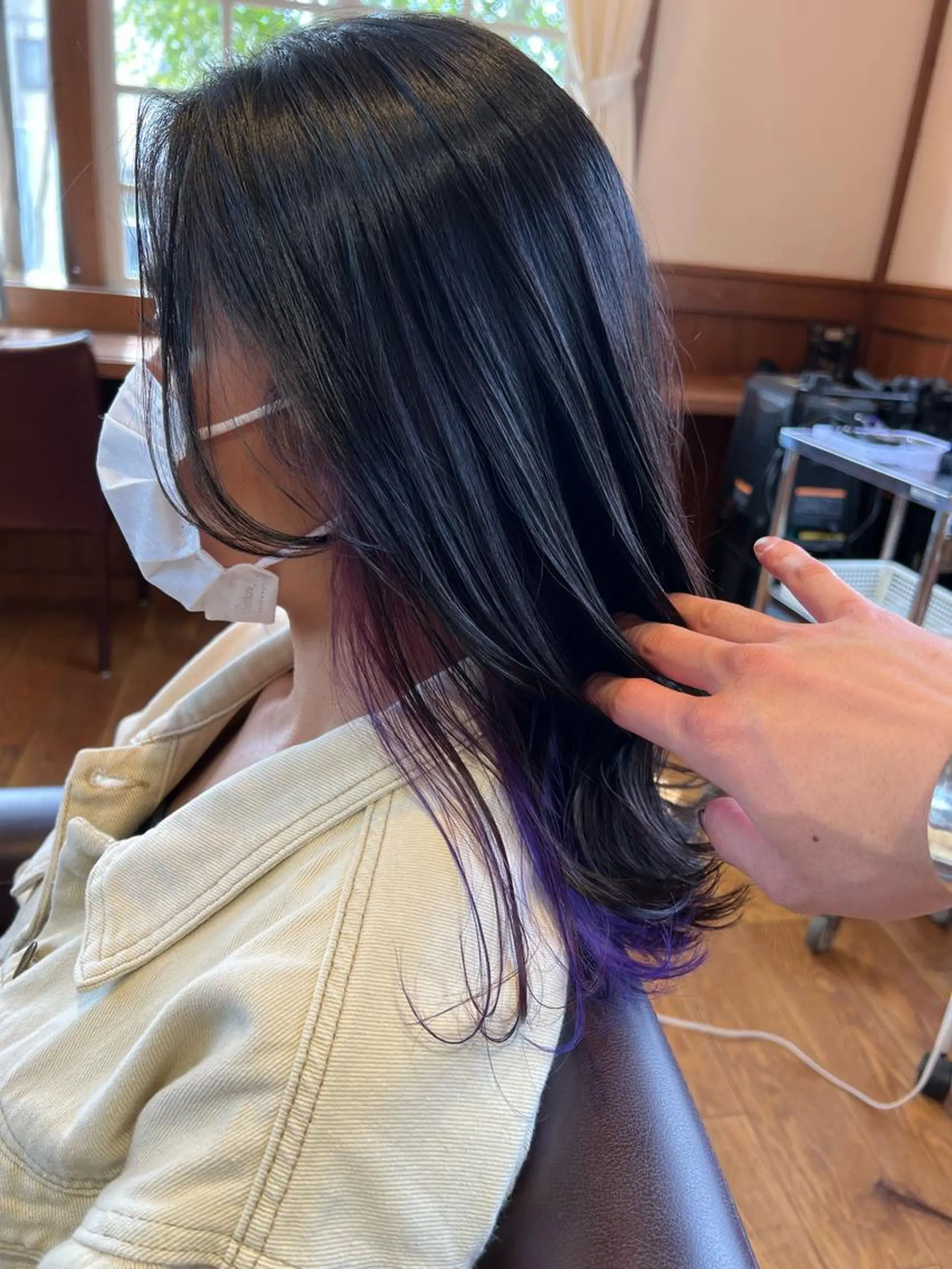 ミディアム カラー パーマ Artist 藤﨑紘成のヘアスタイル