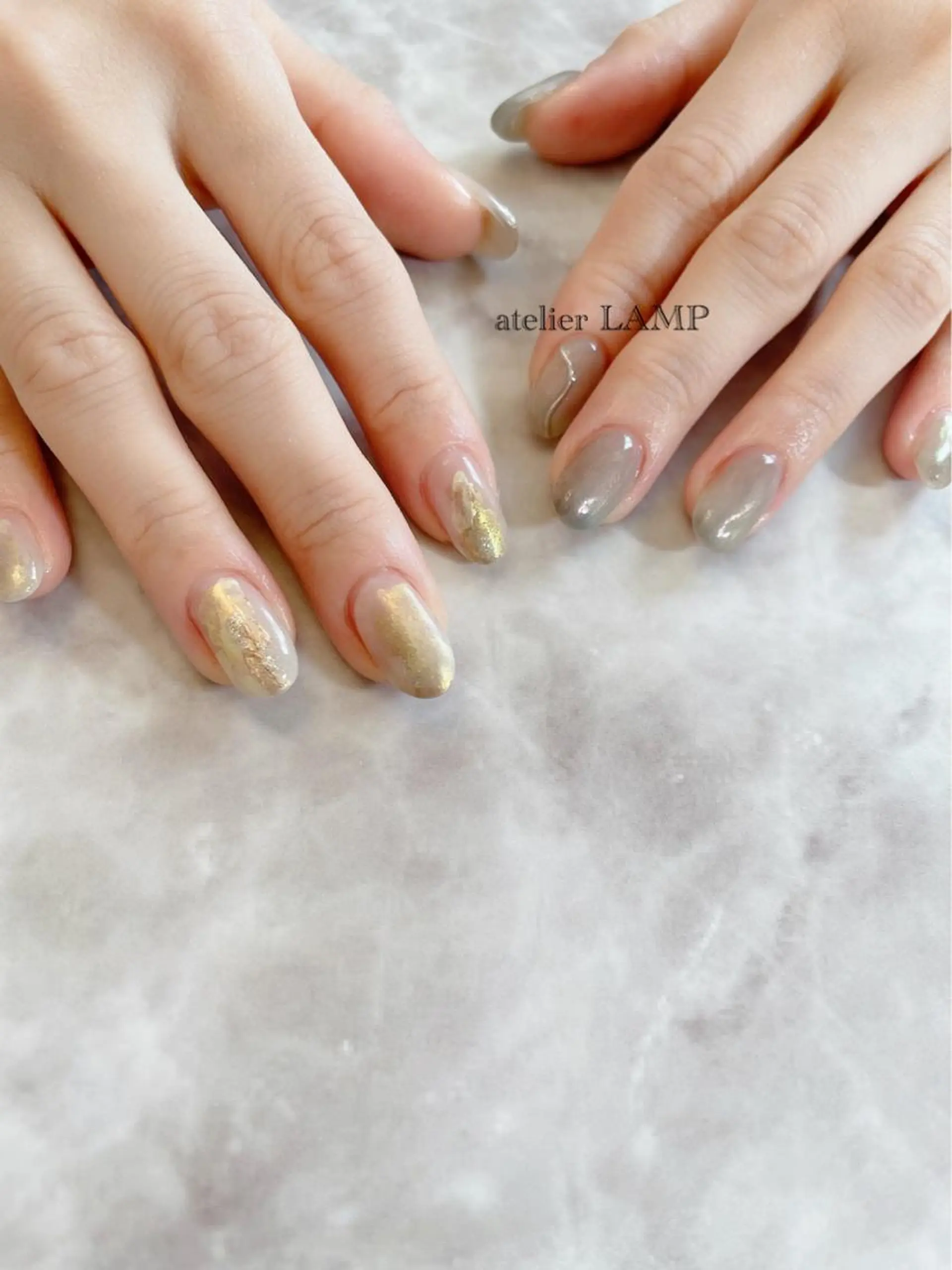 ネイル アートネイル ブルー NANA no artのネイルデザイン