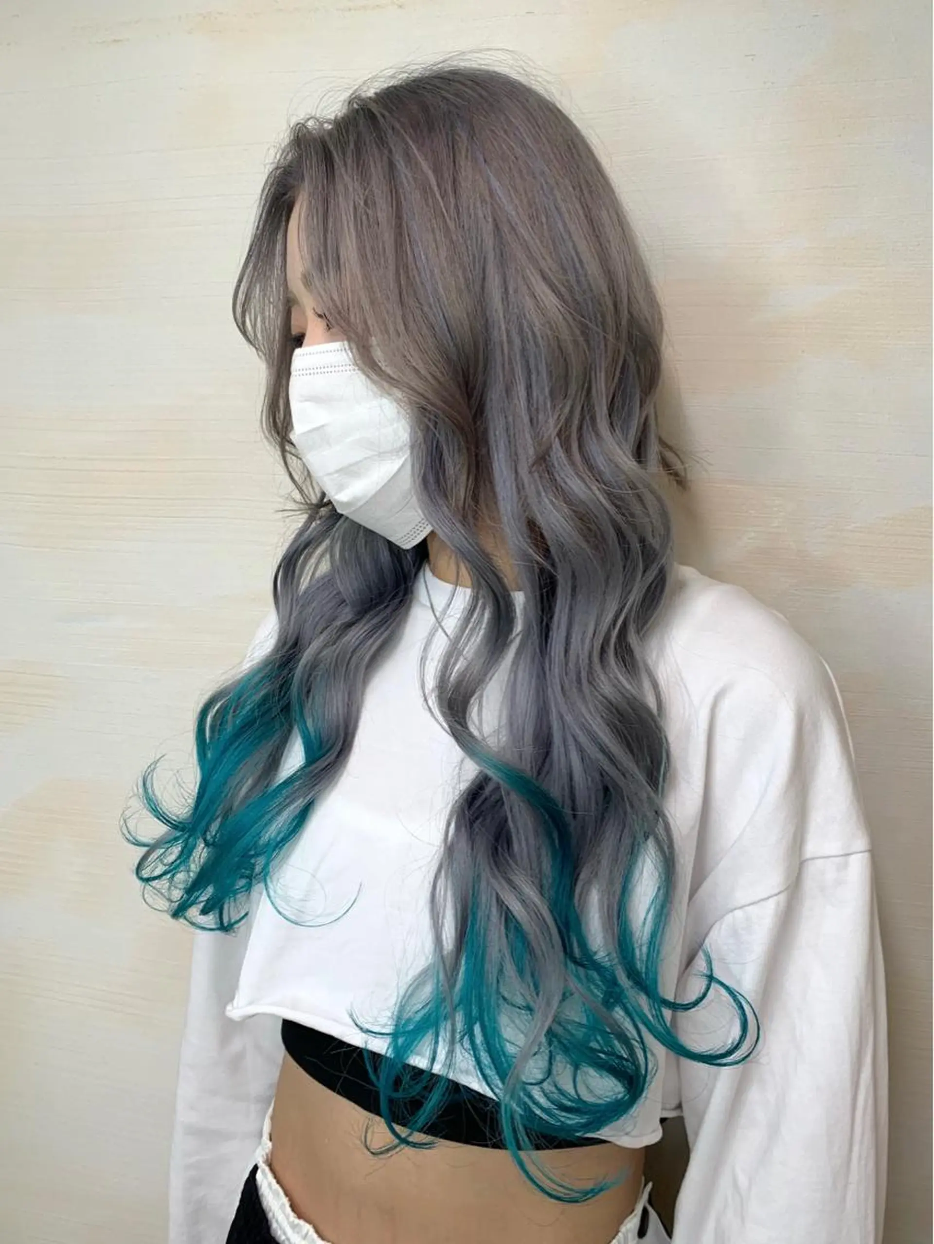 ロング カラー ブリーチ ブルーカラー stylist Yumaのヘアスタイル