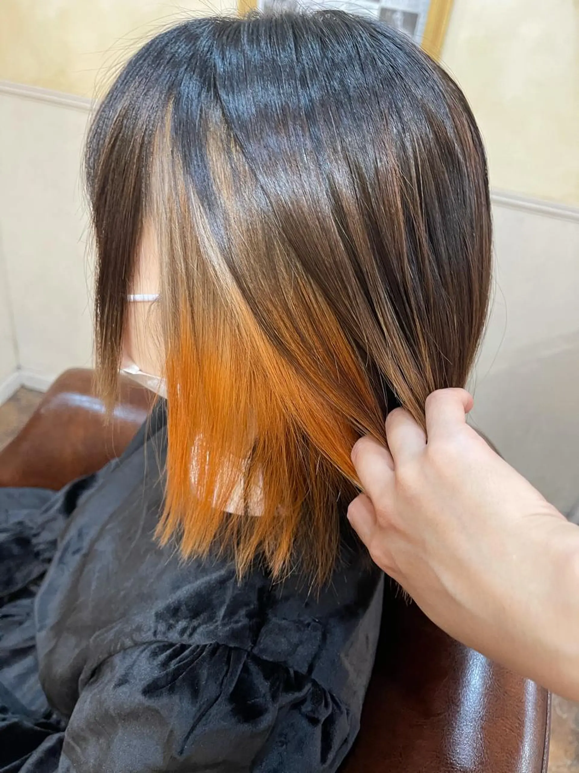 ミディアム カラー 岩谷/ブリーチ 🪽透明感カラーのヘアスタイル